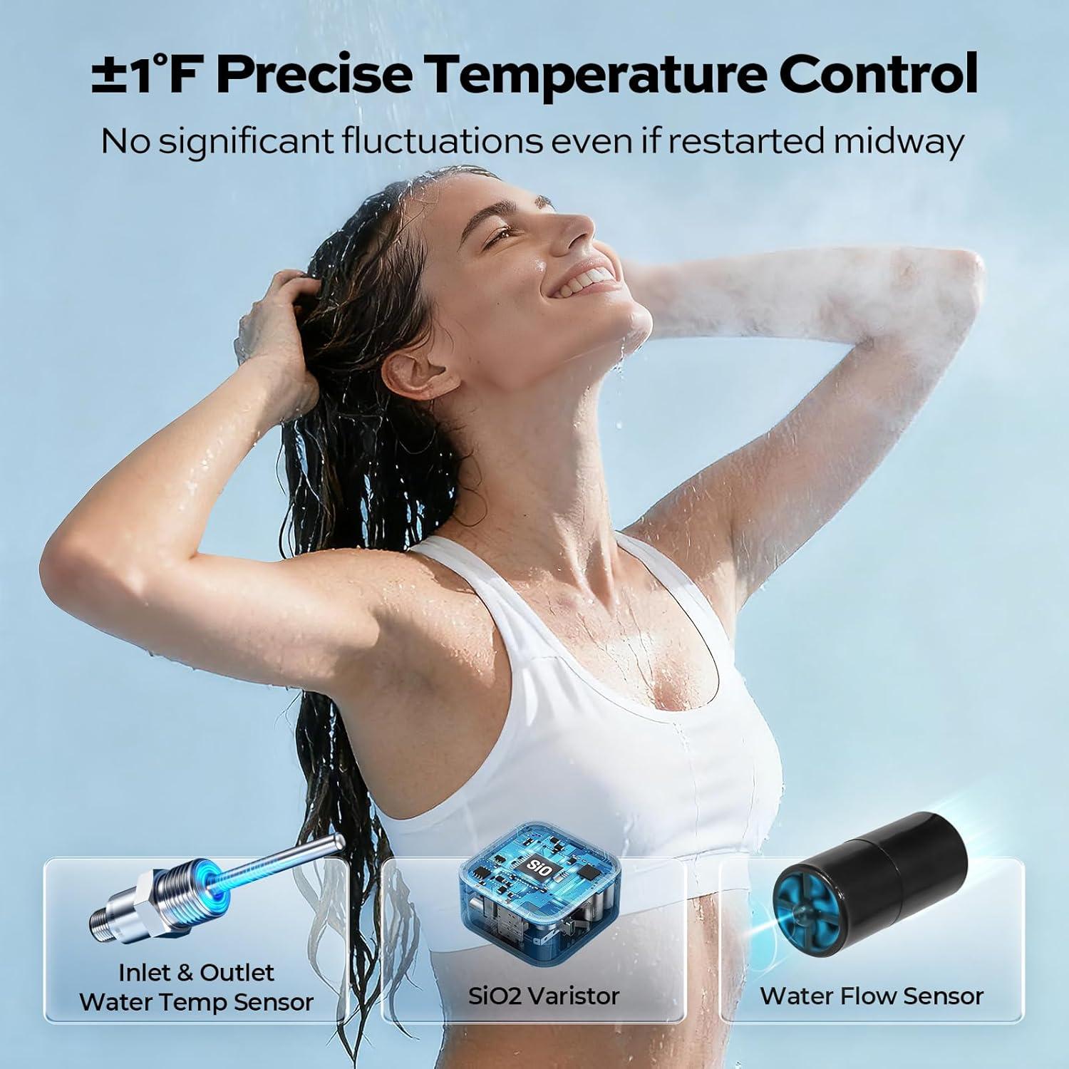 Calentador de Agua Eléctrico Sin Tanque Orbek 14kW 240V 3.38 GPM