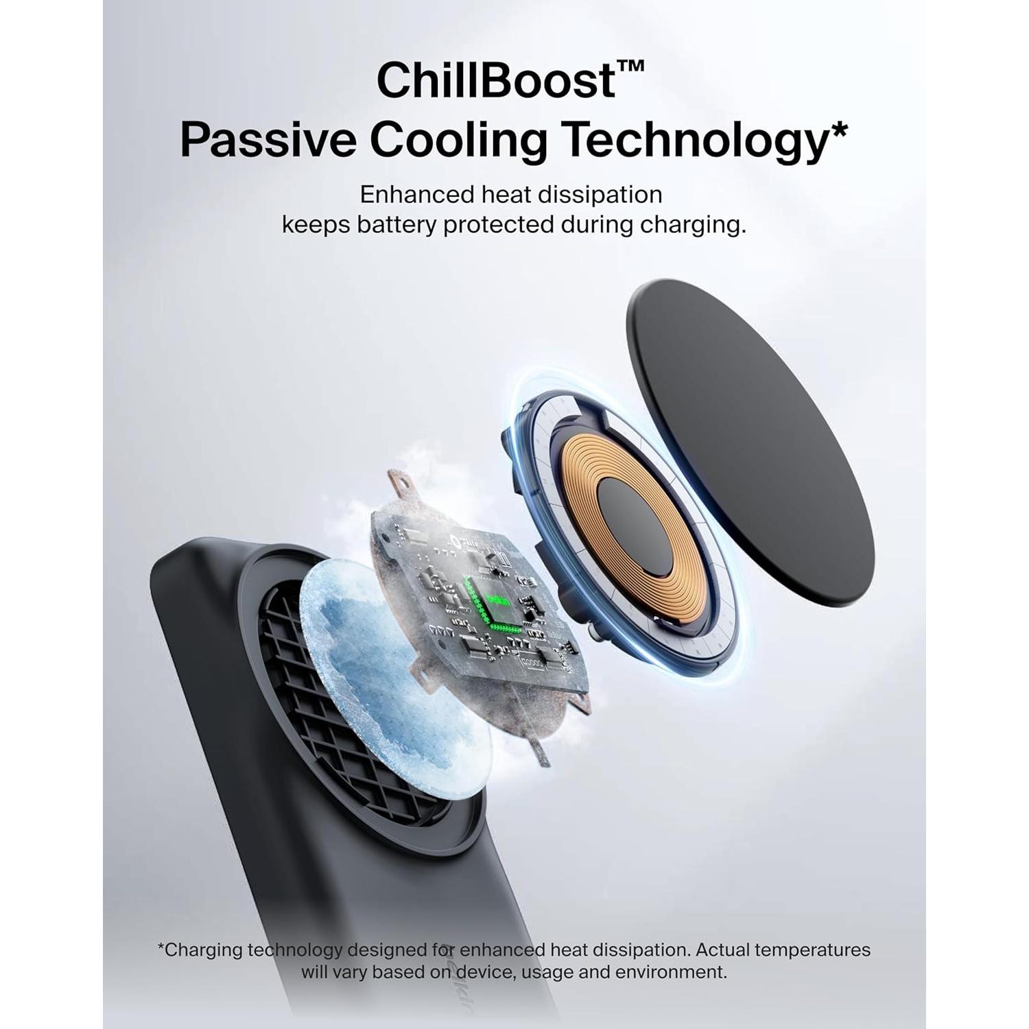 Cargador Inalámbrico Magnético Belkin 2-en-1 25W Qi2 para iPhone