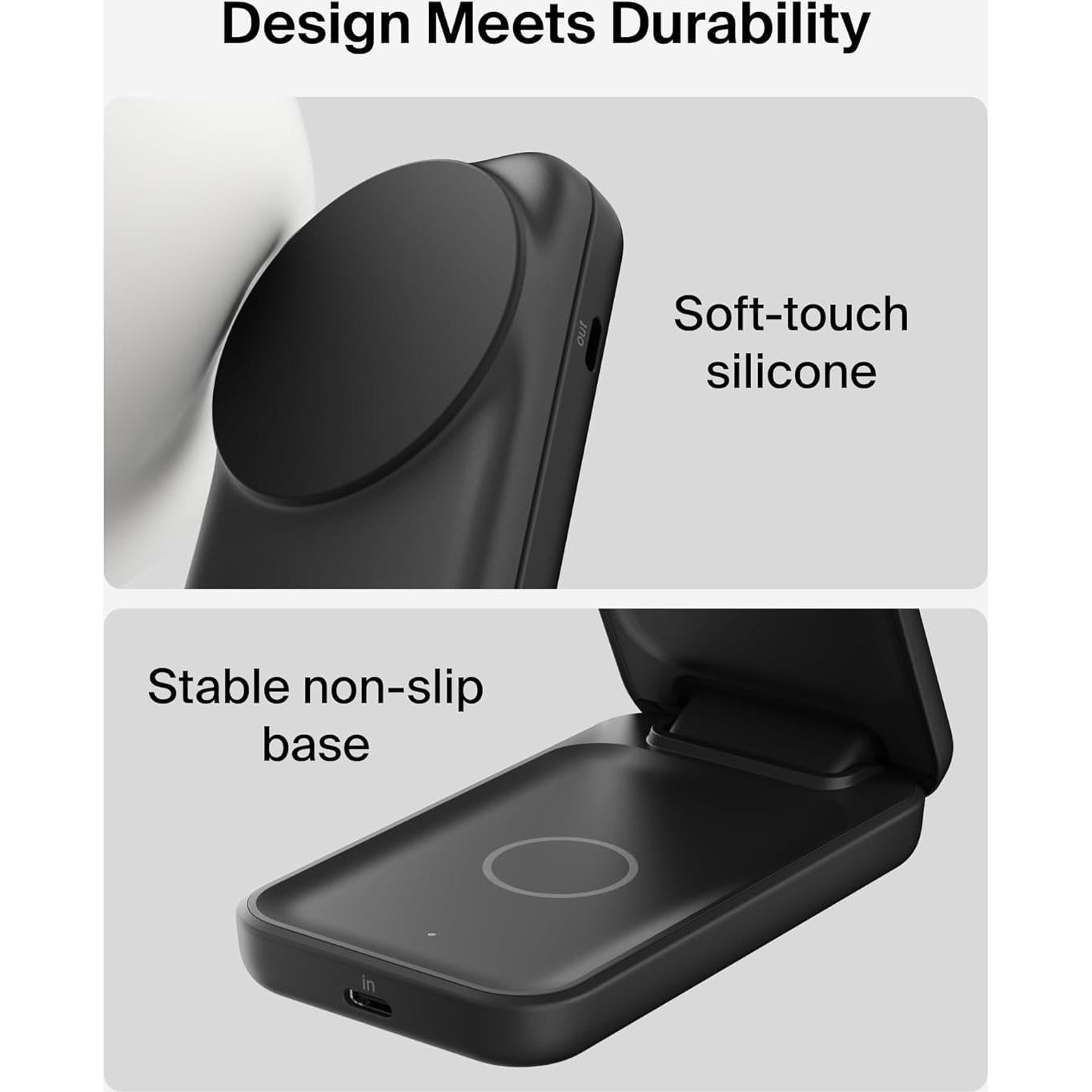 Cargador Inalámbrico Magnético Belkin 2-en-1 25W Qi2 para iPhone