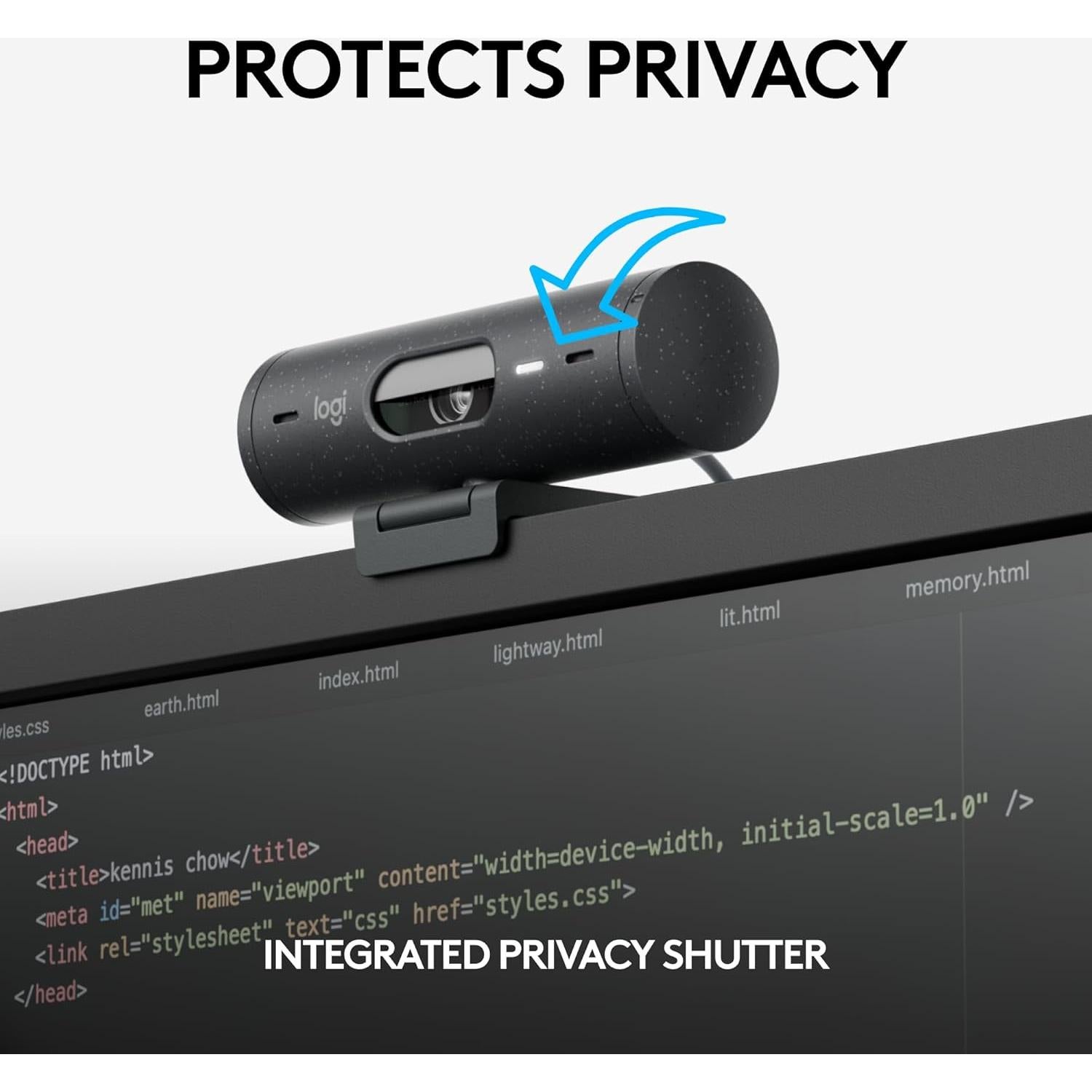 Webcam Logitech Brio 505 Full HD con micrófonos y obturador