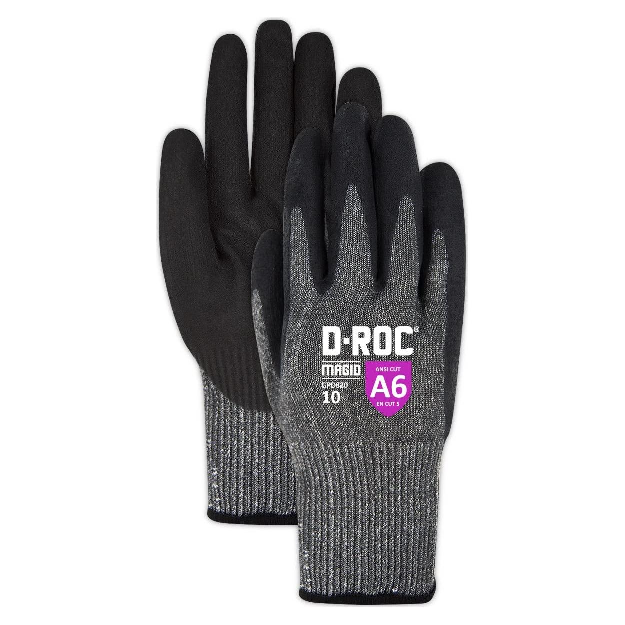 Guantes de Trabajo MAGID GPD820 A6 Resistentes a Cortes 6/XS
