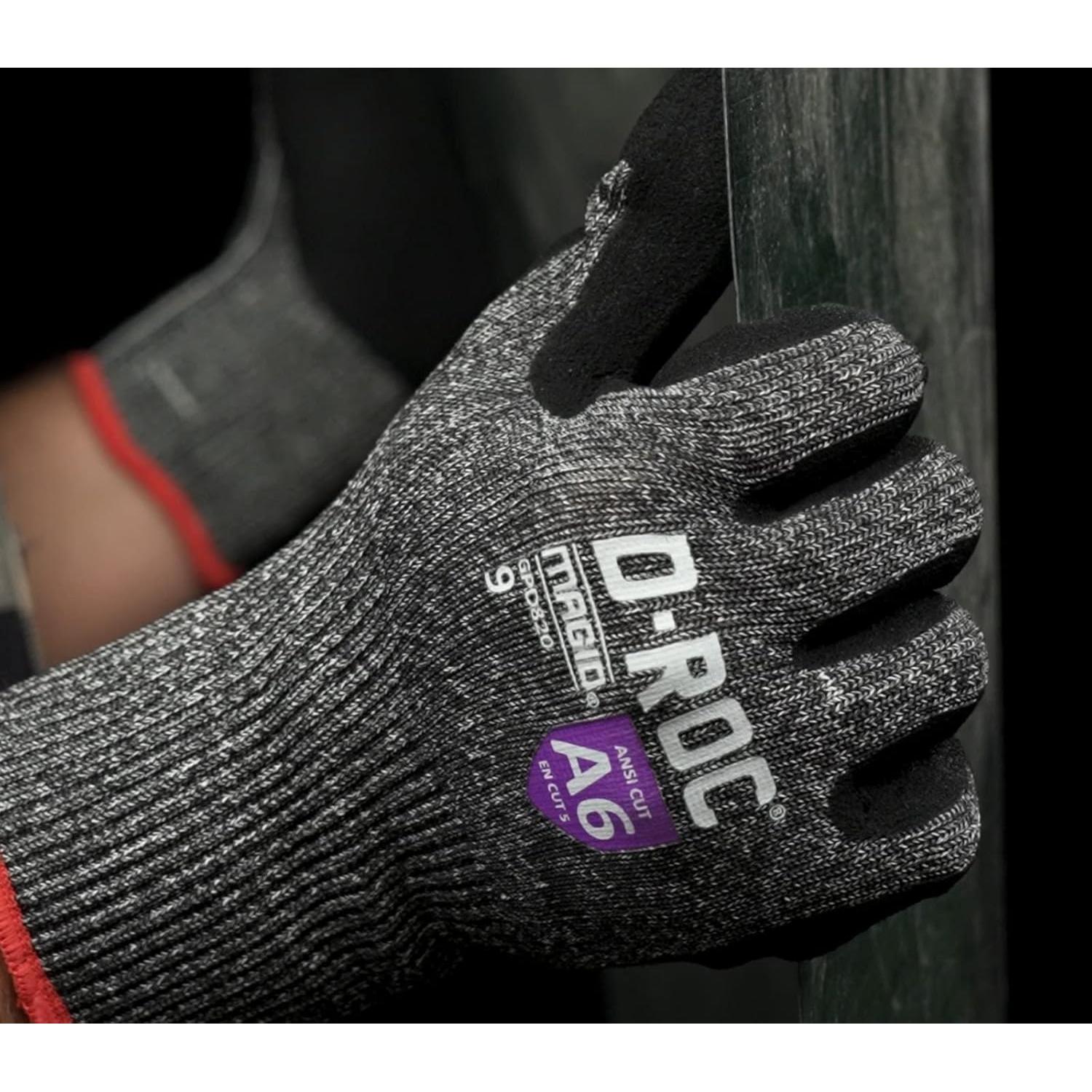 Guantes de Trabajo MAGID GPD820 A6 Resistentes a Cortes 6/XS