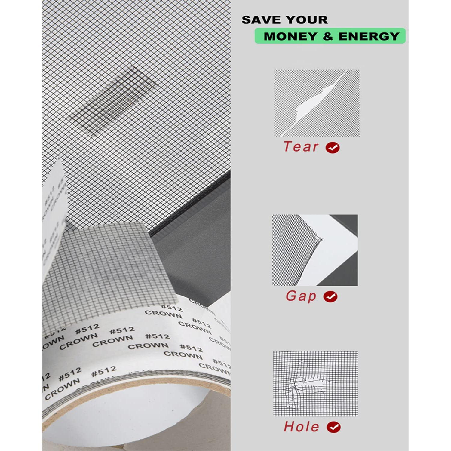 Cinta de Reparación de Pantallas de Ventana ACEBON 5cm x 200cm