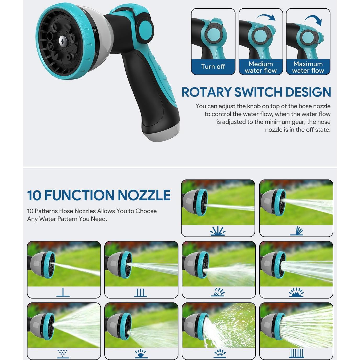Carrete de Manguera Retráctil ENEACRO 1/2" x 20.12m con Boquilla