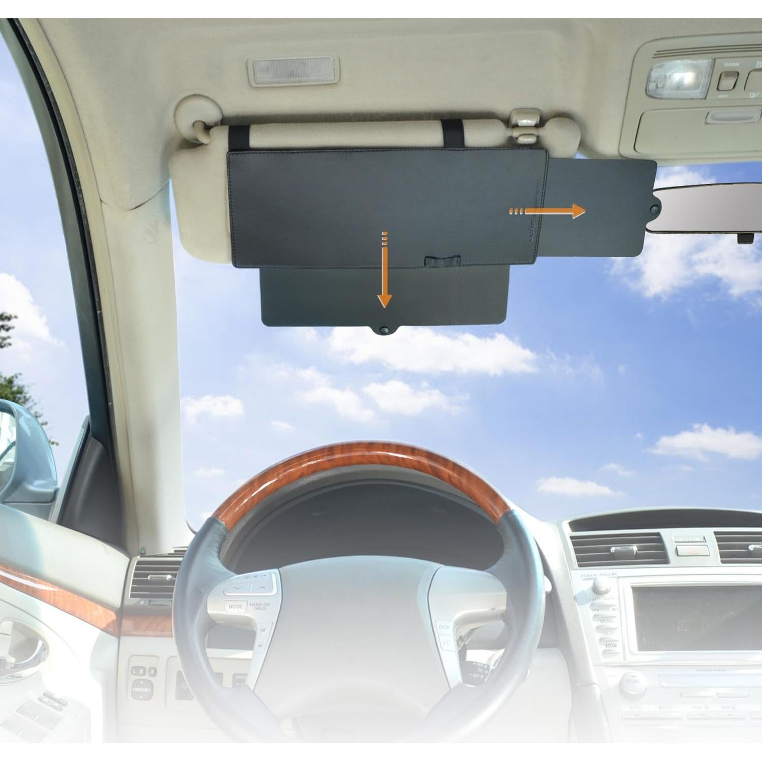 Extensor de Visera de Coche FULLONG FL-3V Sombra Solar Negra