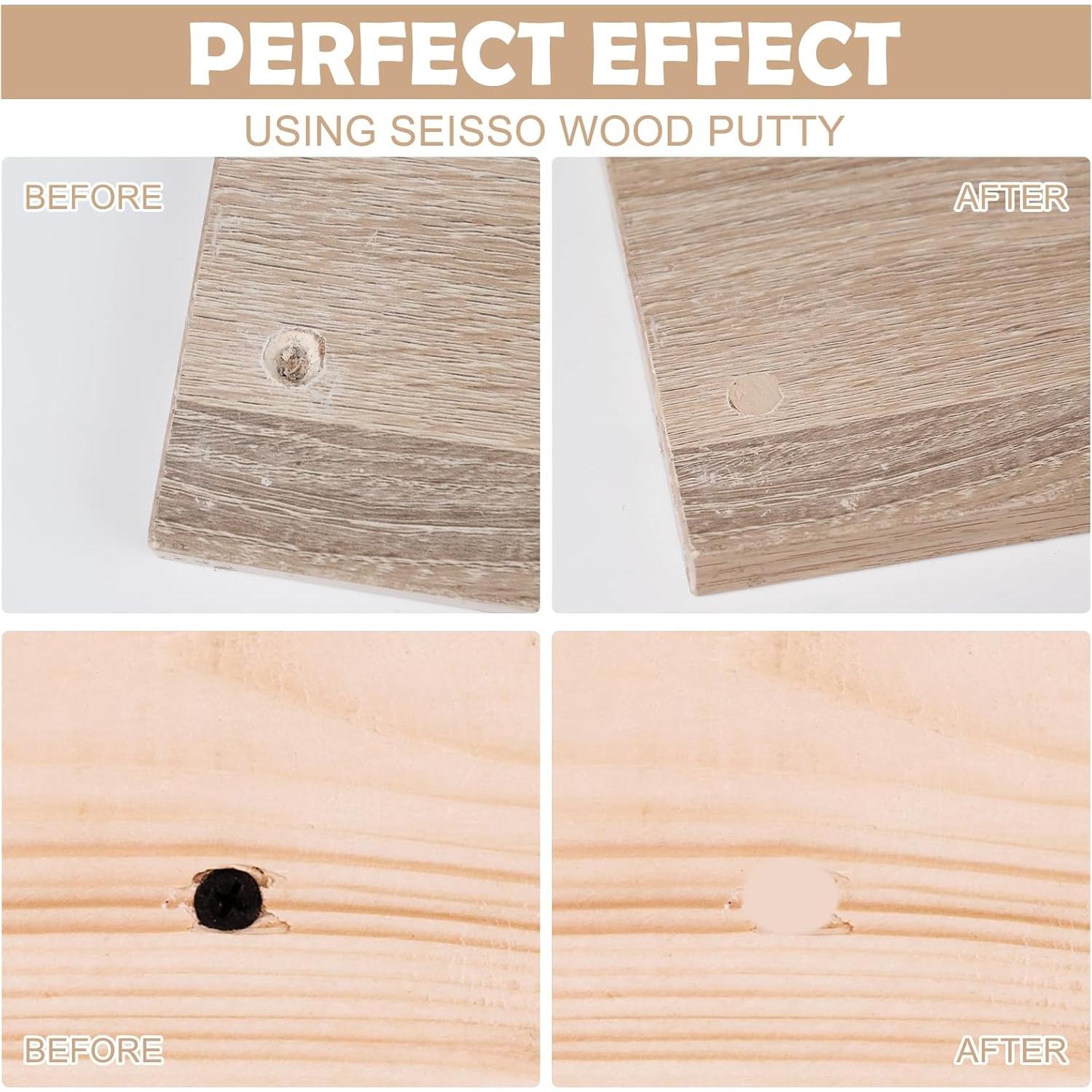 Masilla de Madera SEISSO 200g Roble Blanco Pintable Impermeable