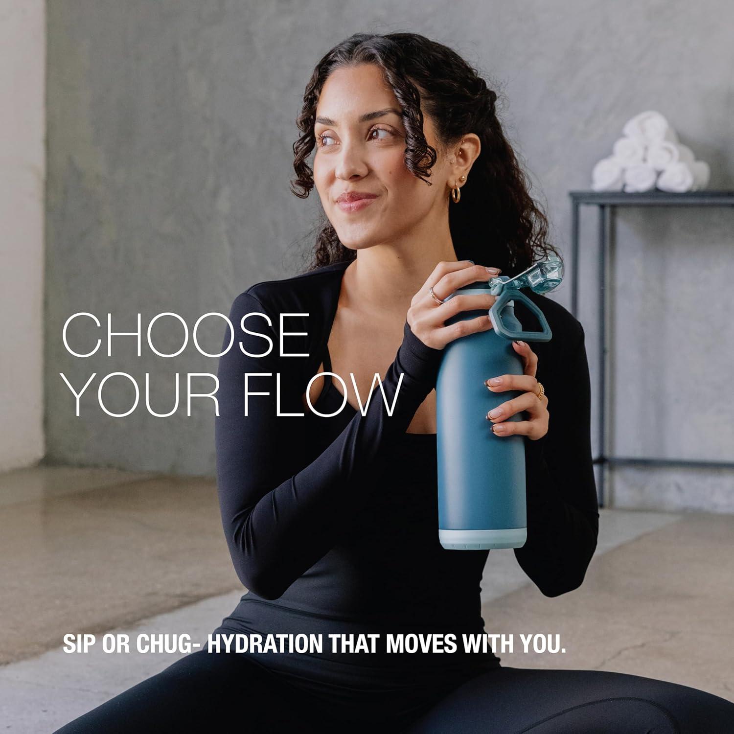 Botella de Agua ZULU Powerfill Pro 710ml Acero Inoxidable Aislada