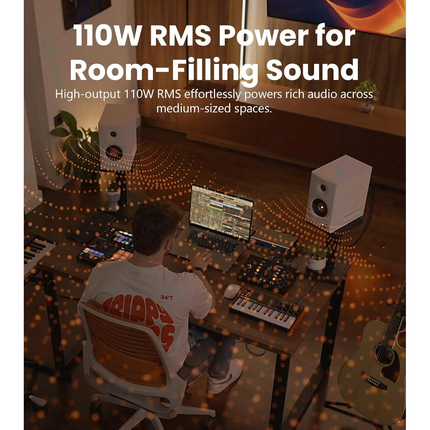 Altavoces Edifier MR5 2.0 Inalámbricos 110W Bluetooth Negro