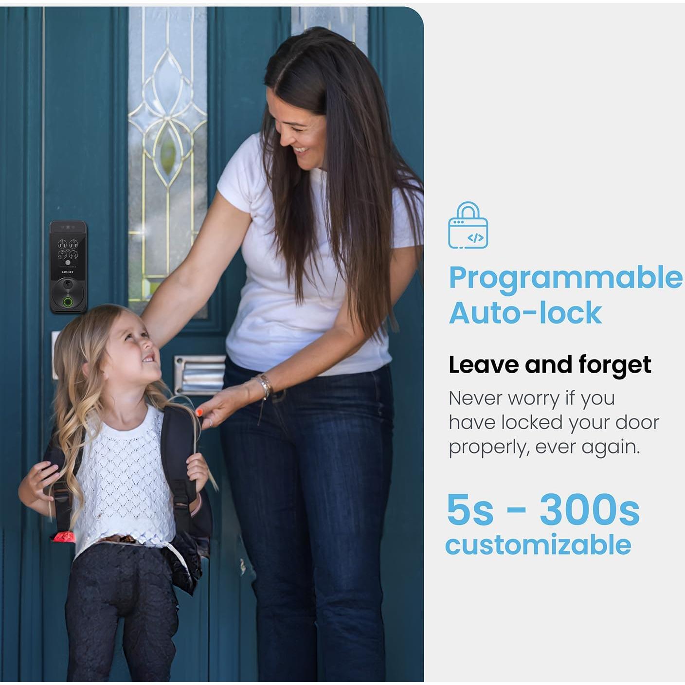 Cerradura Inteligente Lockly Visage Zeno, Reconocimiento Facial, Wi-Fi