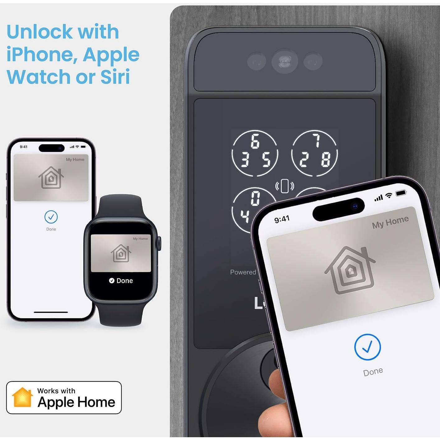 Cerradura Inteligente Lockly Visage Zeno, Reconocimiento Facial, Wi-Fi