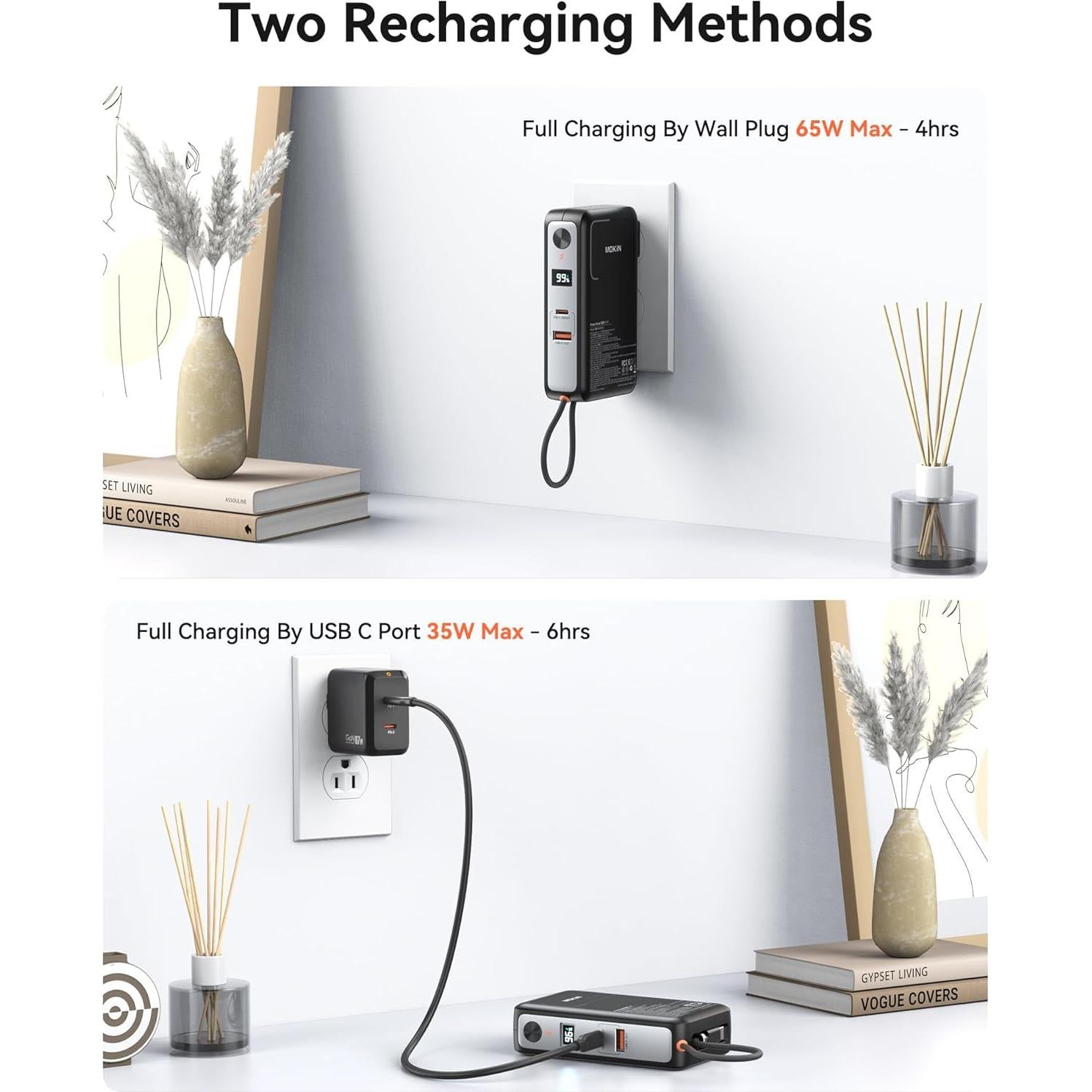 Cargador Portátil 3 en 1 C-Smartlink 10000mAh Carga Rápida