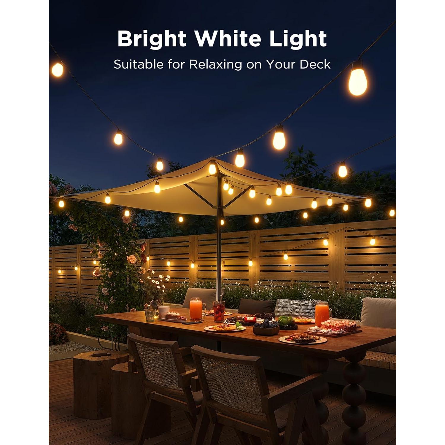 Govee S14 Luces de Cadena Exterior 14.63m RGBIC IP66