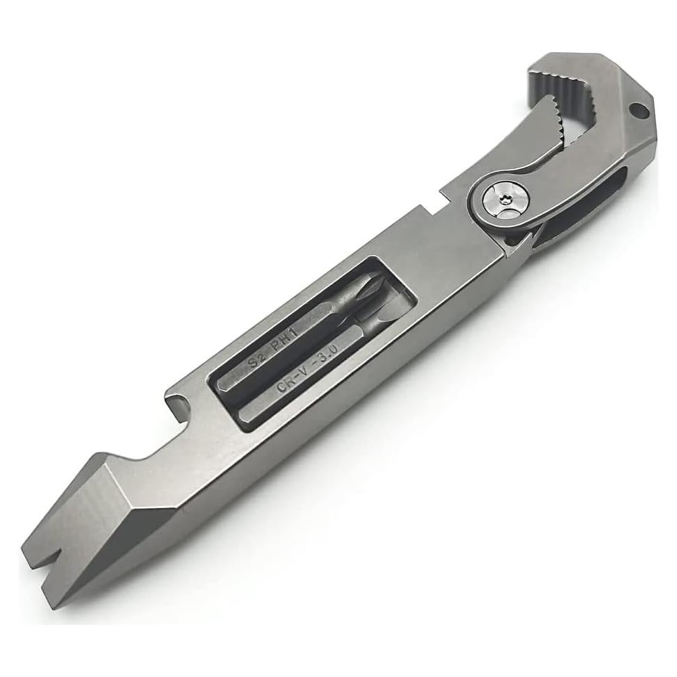 Multiherramienta EDC ResafeLy de Titanio con Destornillador