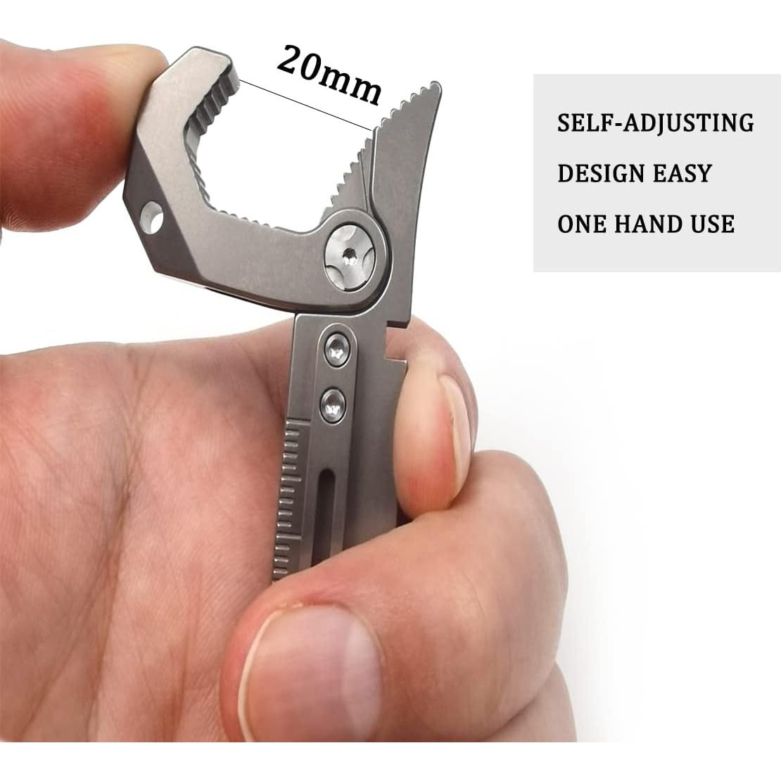 Multiherramienta EDC ResafeLy de Titanio con Destornillador