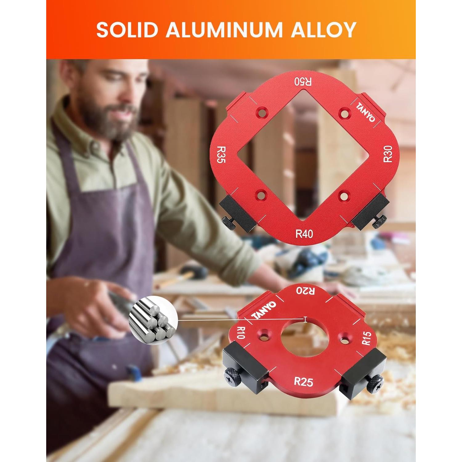 Plantilla de Router TANYO 4 en 1 de Aluminio para Madera