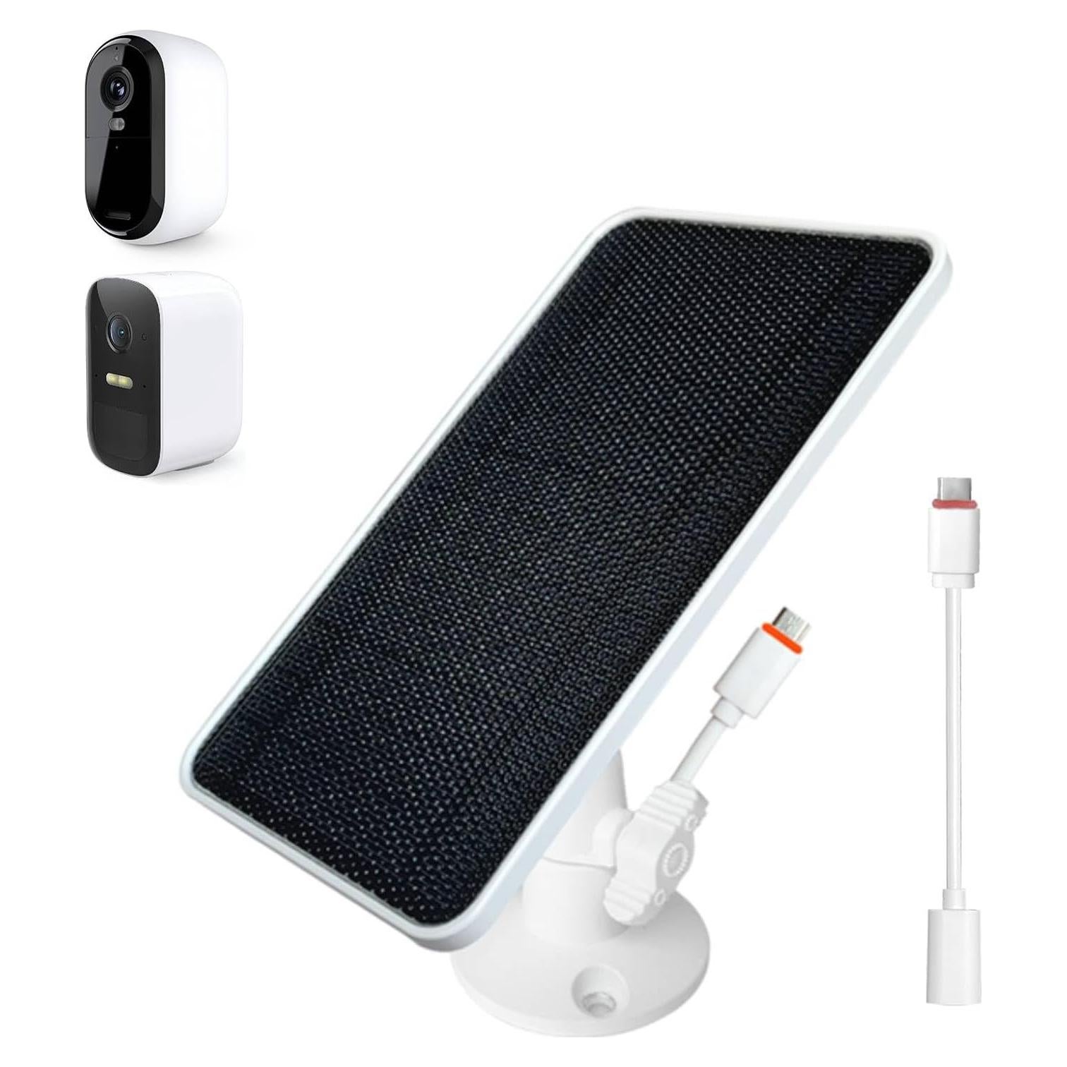 Cargador Solar JJMASEE para Cámaras Arlo y EufyCam 1 Pack