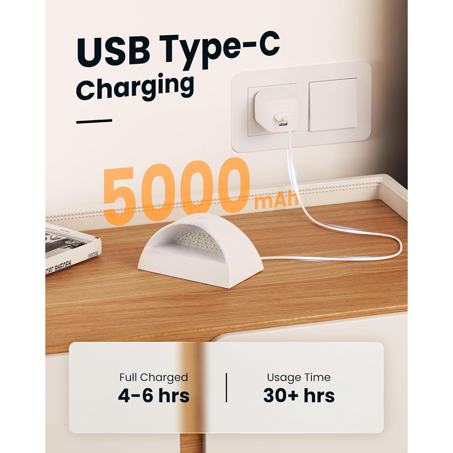 Juego de Apliques de Pared Brightown 2 Pack Recargables Blancos