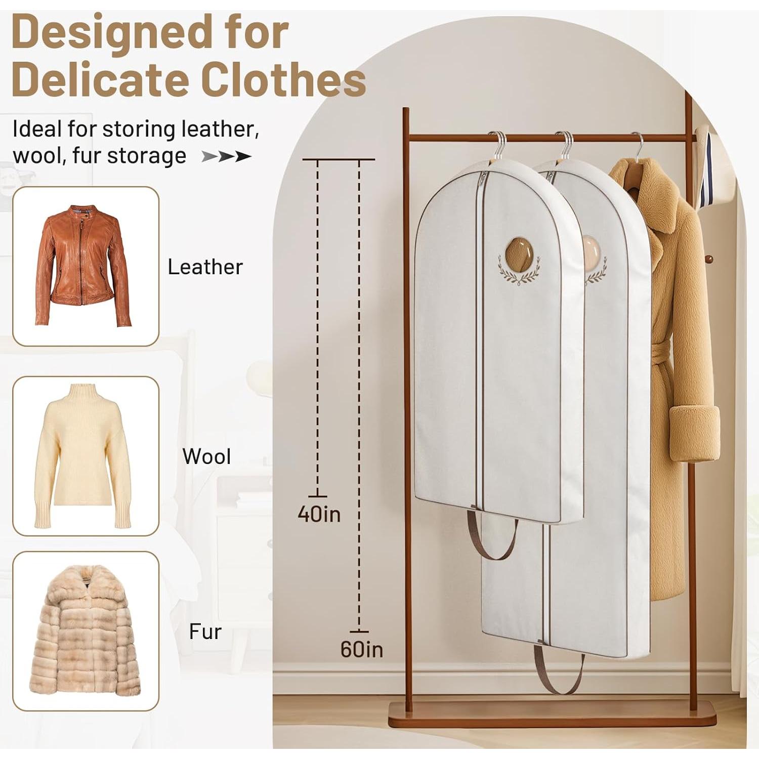 Bolsa de Ropa Colgada MISSLO 40" Algodón Transpirable