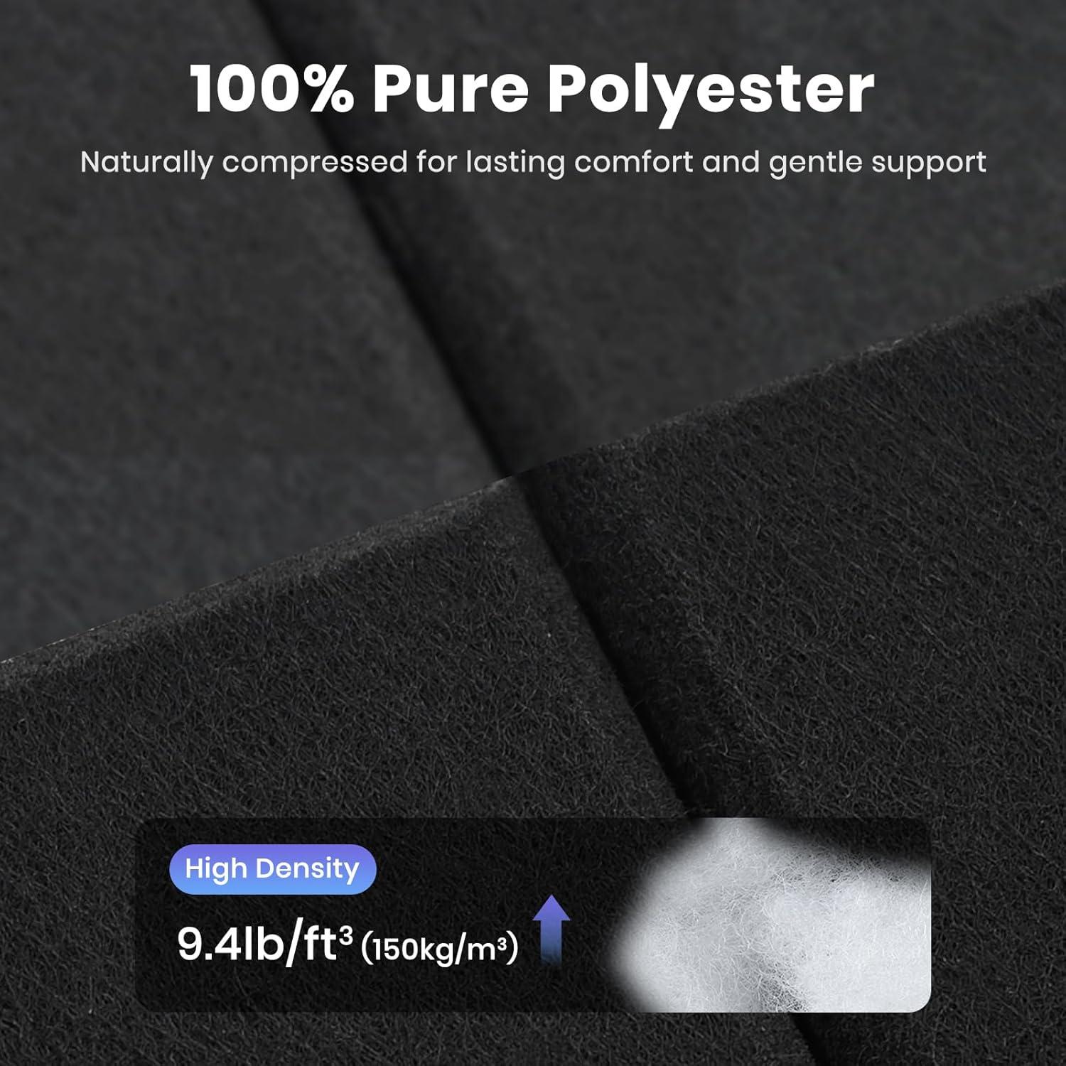 Paquete de 18 Paneles Acústicos Autoadhesivos Focusound 30.48x30.48cm