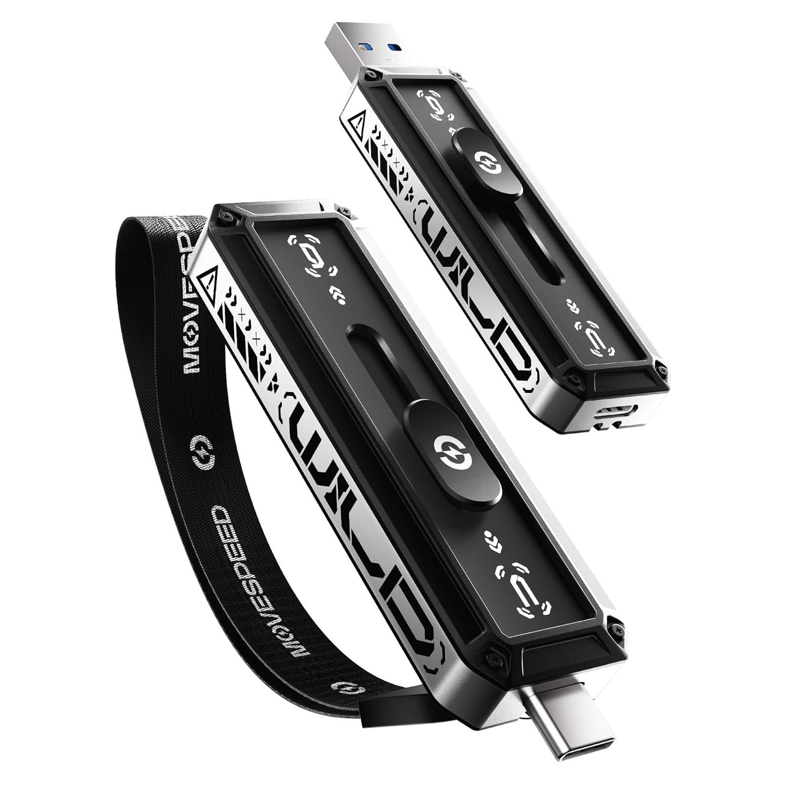 Disco Duro Externo SSD MOVE SPEED 128GB USB 3.2 Duales