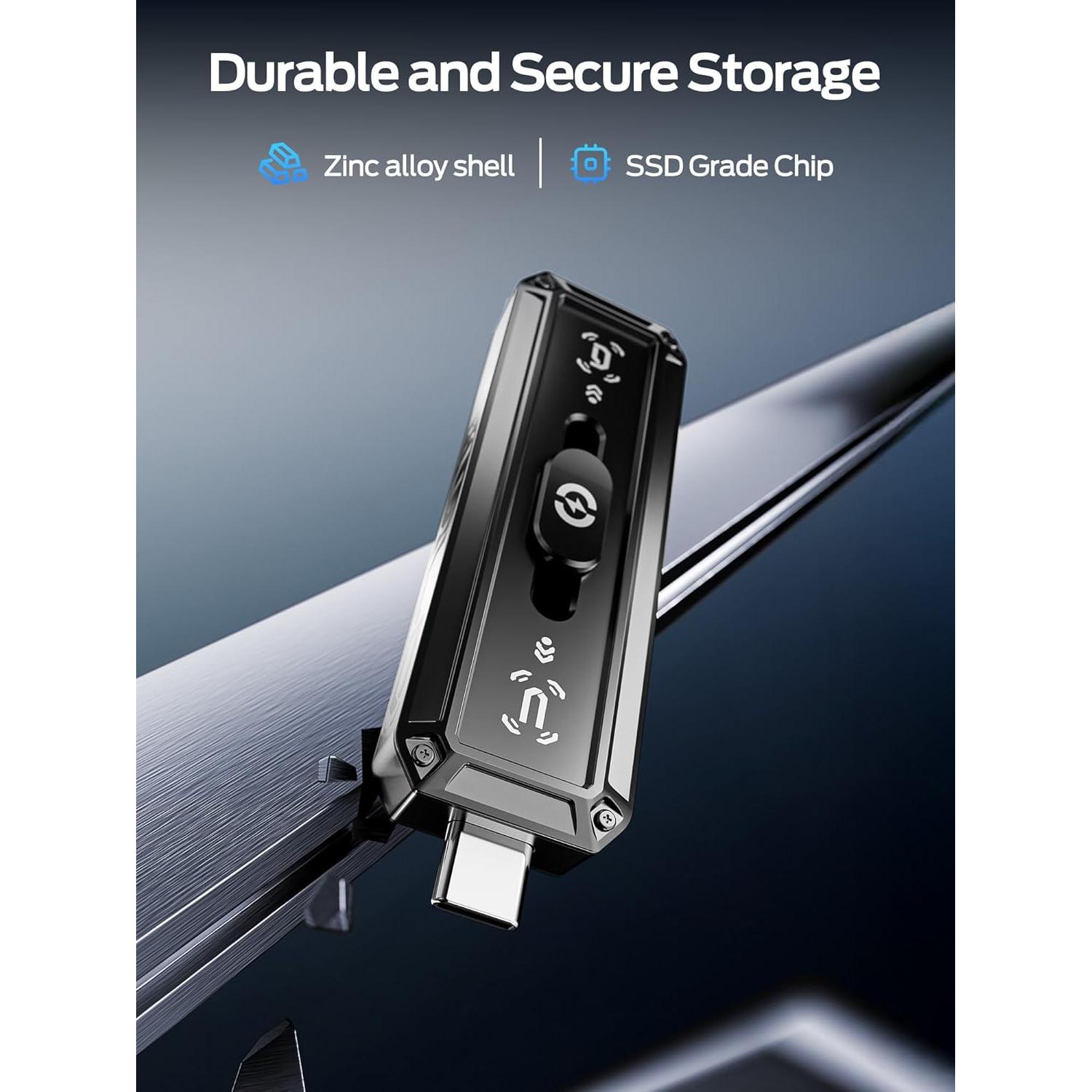 Disco Duro Externo SSD MOVE SPEED 128GB USB 3.2 Duales