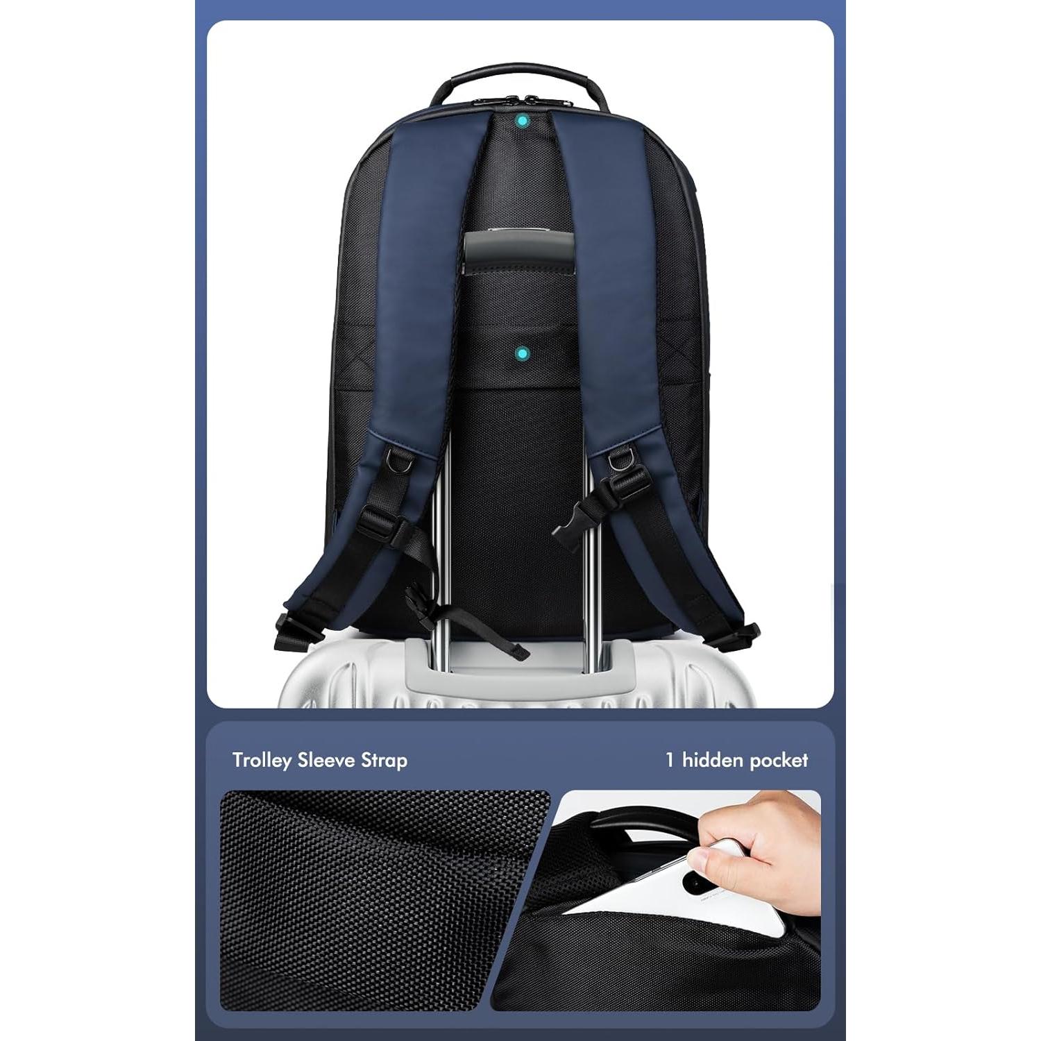 Mochila Gelrova LuminaPack X1 LED Antirrobo 15.6" Negra