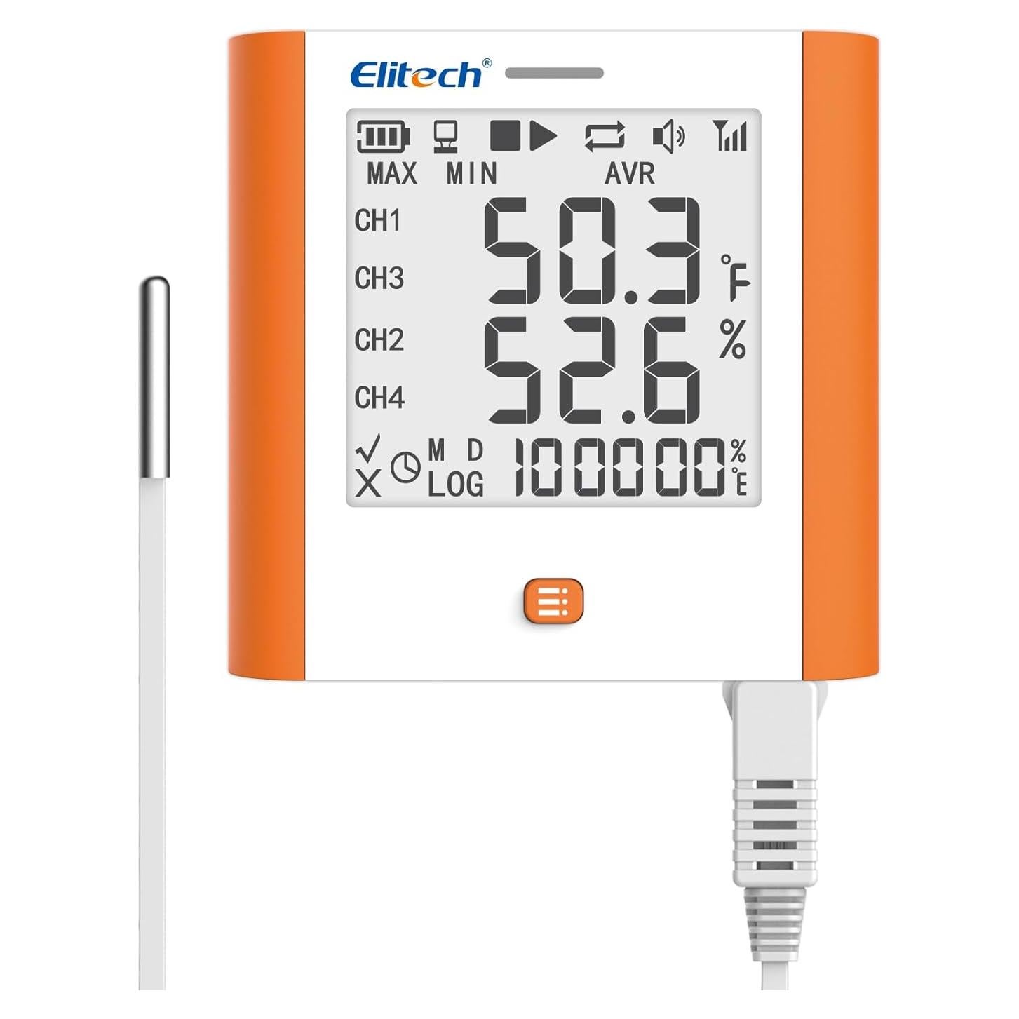 Registrador Digital de Temperatura y Humedad Elitech GSP-8