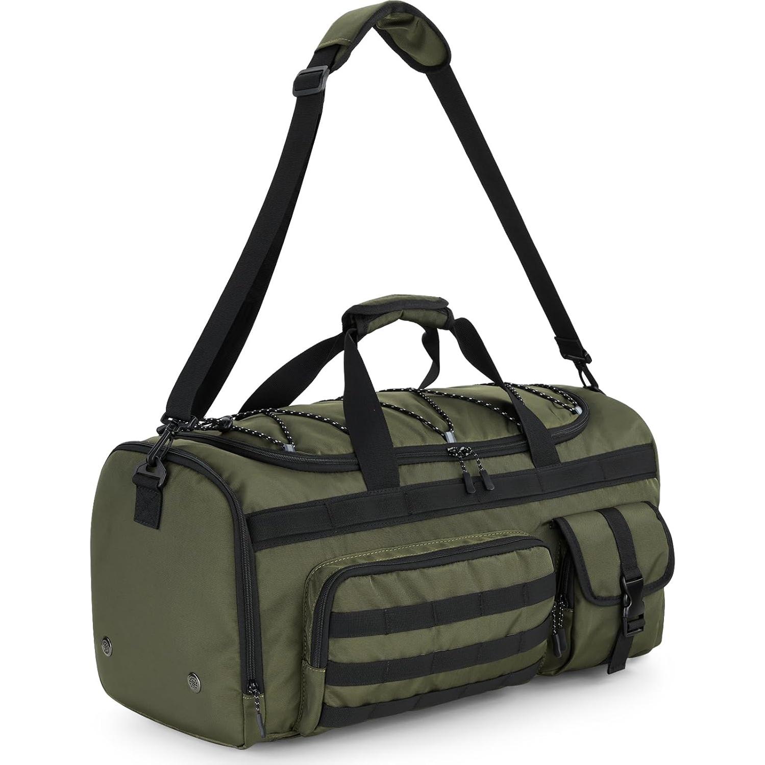 Bolsa de Deporte Gonex 45L Unisex Verde Militar 3 en 1