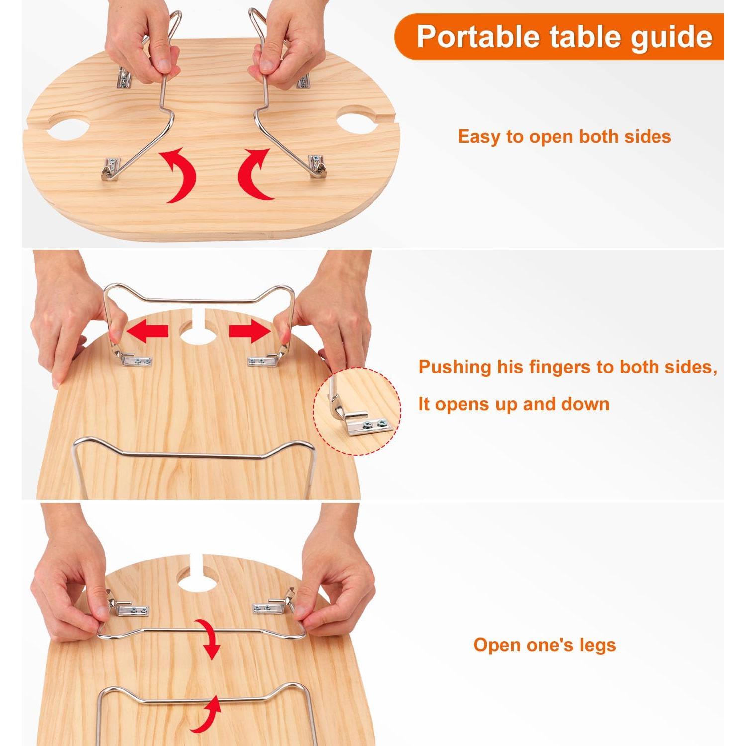 Juego de cesta de picnic Geytetqi para 2 personas con mesa