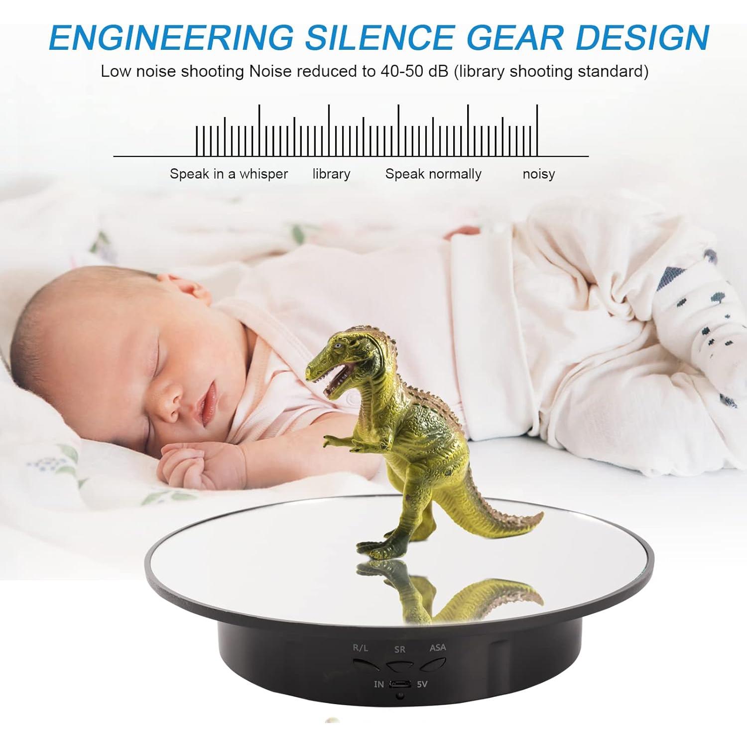 Soporte de Exhibición Rotativo Motorizado Bosgladek 20 cm USB 10 kg