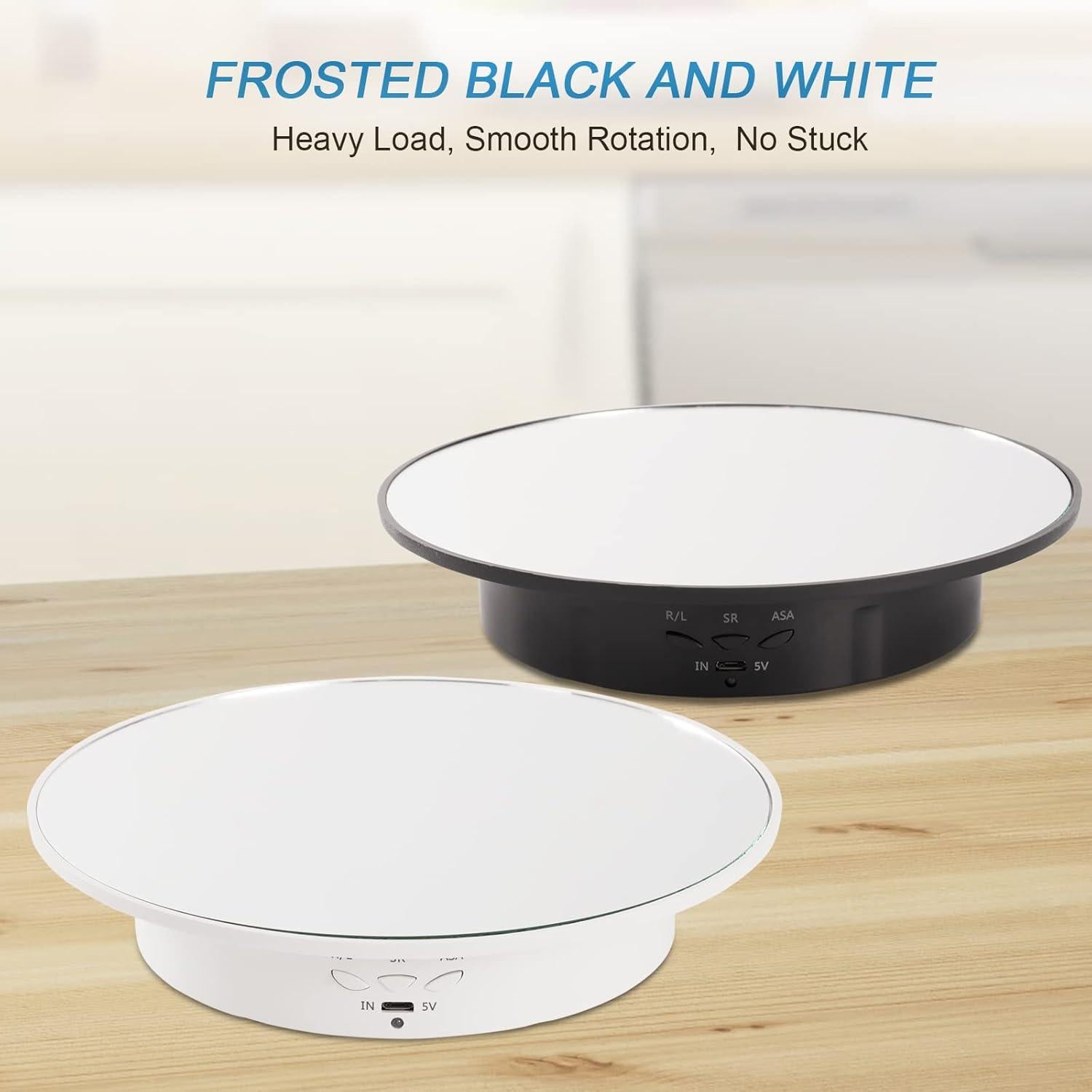 Soporte de Exhibición Rotativo Motorizado Bosgladek 20 cm USB 10 kg