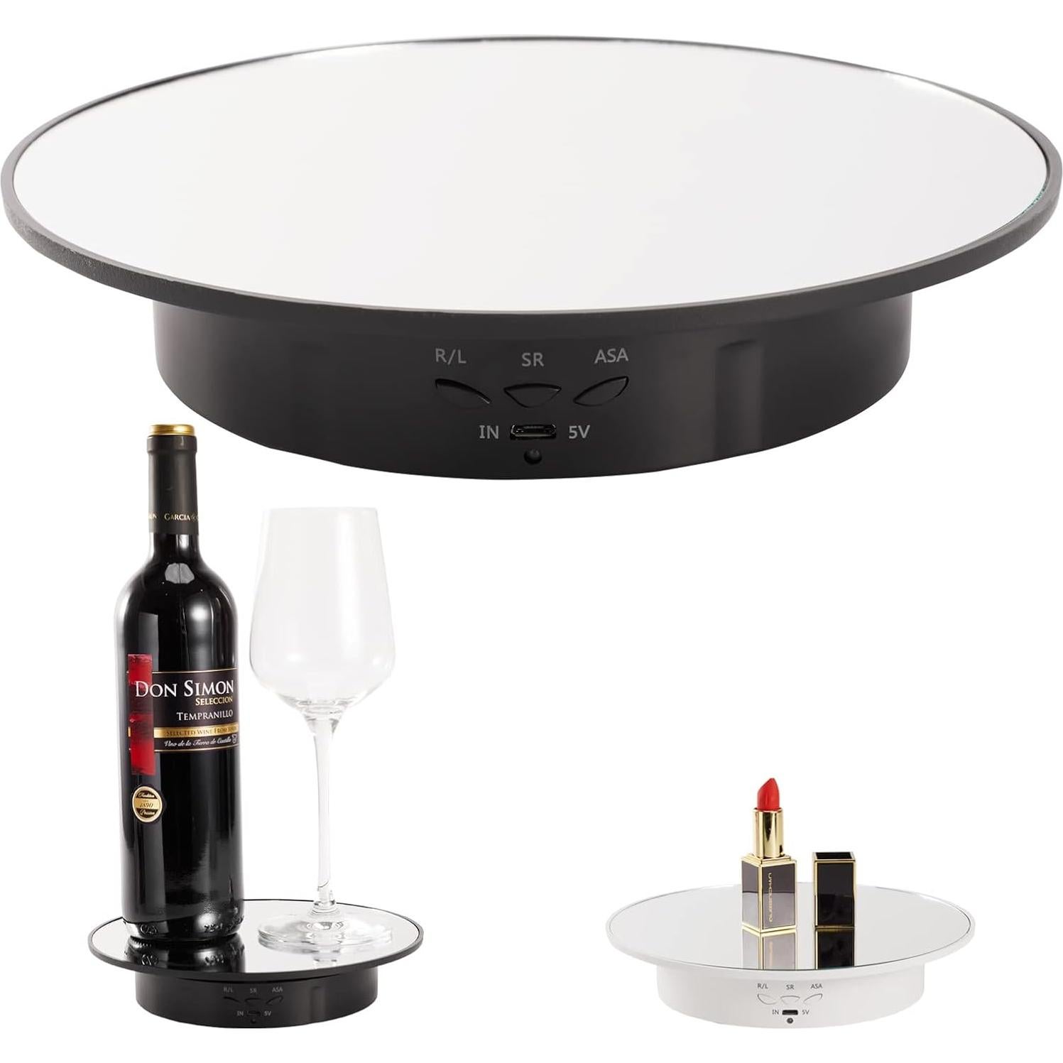 Soporte de Exhibición Rotativo Motorizado Bosgladek 20 cm USB 10 kg