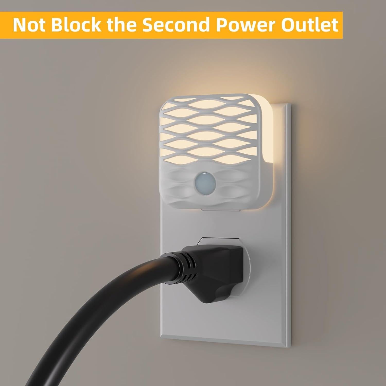 Luces Nocturnas Enchufadas Dawnrise 3000K 10Lm Paquete de 3