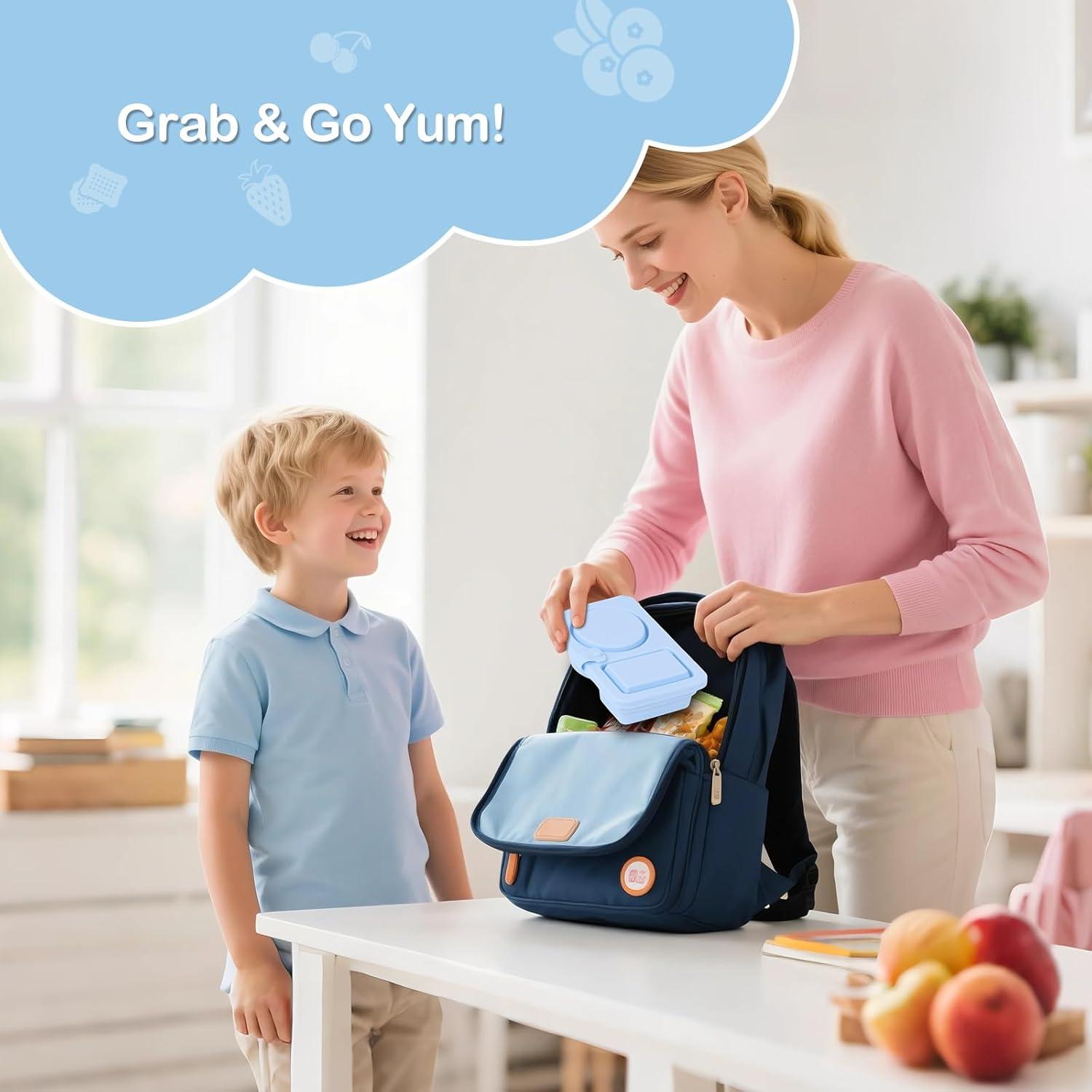 Paquete de 3 Contenedores de Silicona Daximo para Snacks