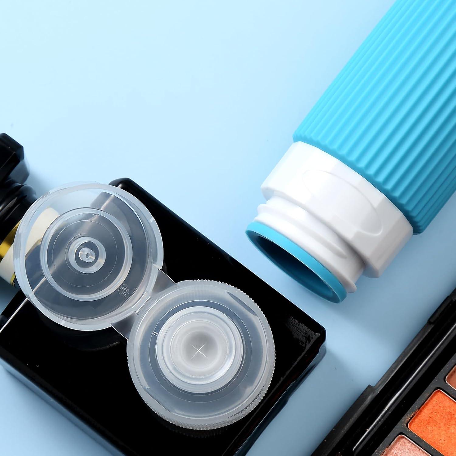 Set de 4 Botellas de Viaje Silicona 3oz Aprobadas por TSA