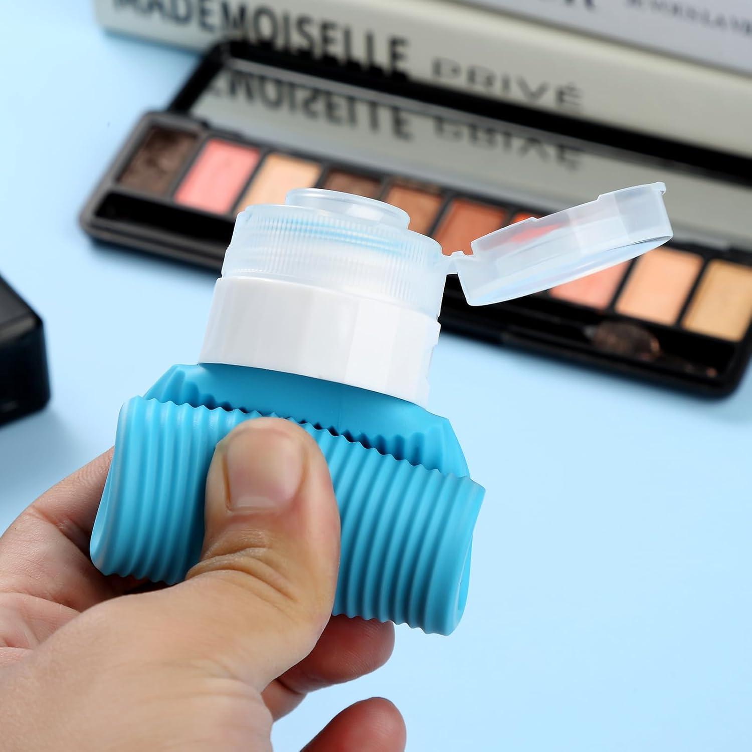 Set de 4 Botellas de Viaje Silicona 3oz Aprobadas por TSA