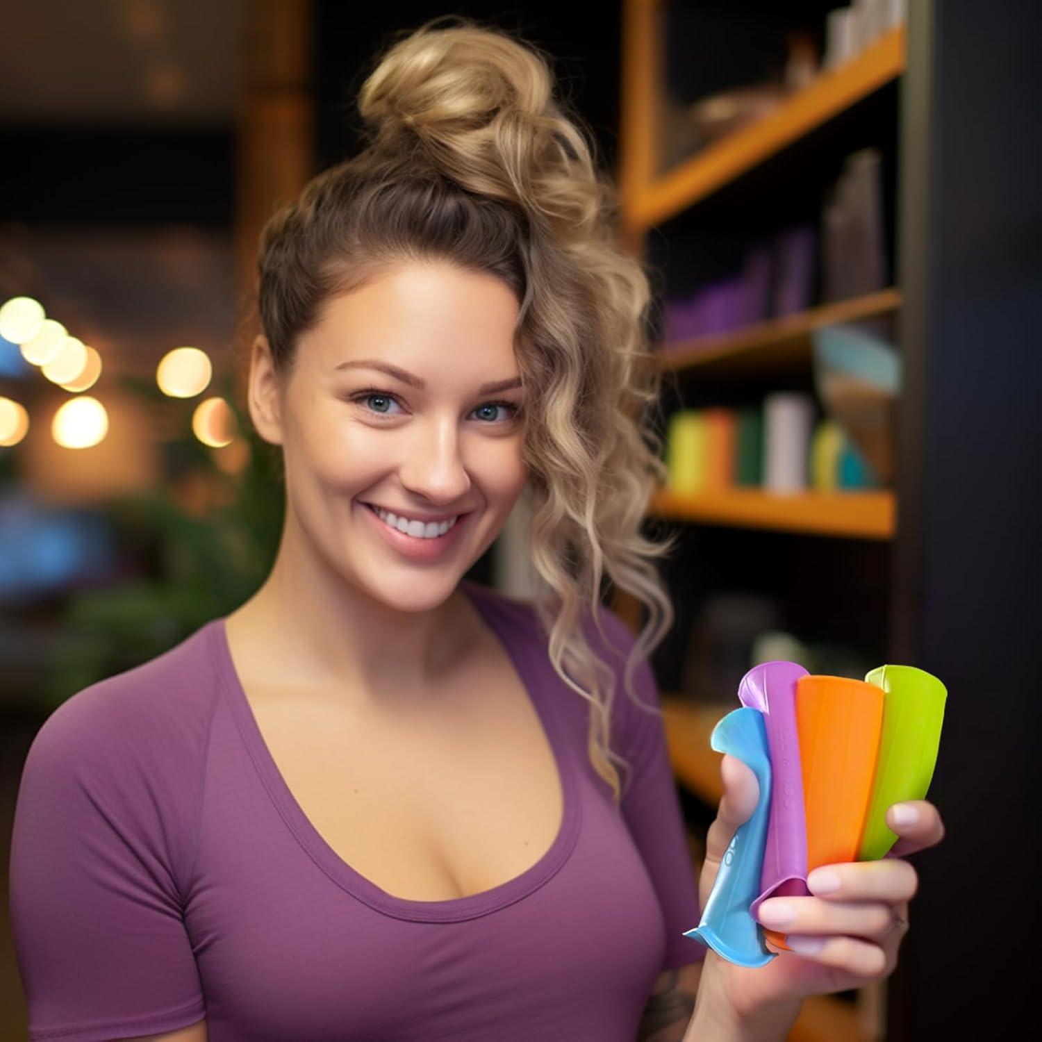 Mangas de Silicona LEEVANOO 8 PCS para Artículos de Tocador