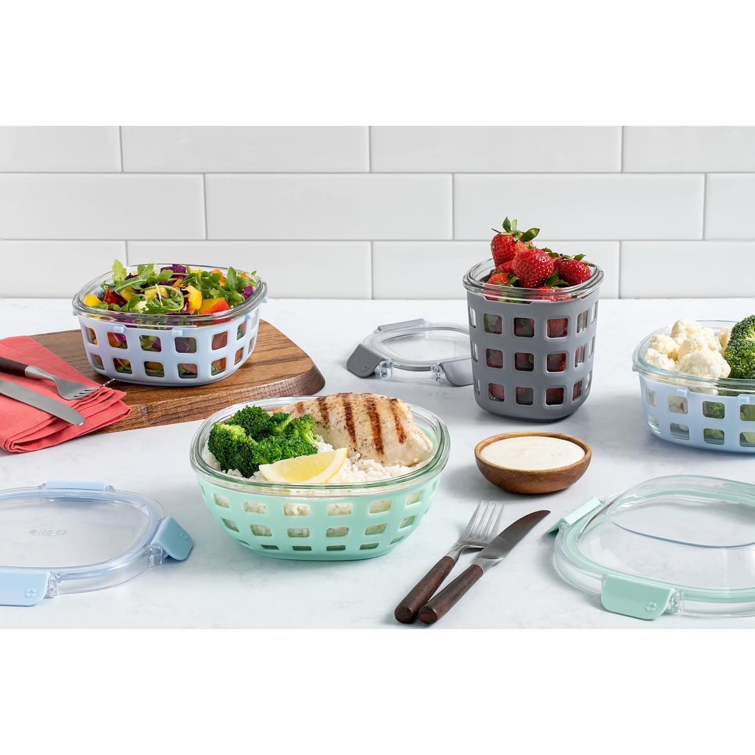 Contenedor de Almuerzo Ello Duraglass 5 Tazas Hermético