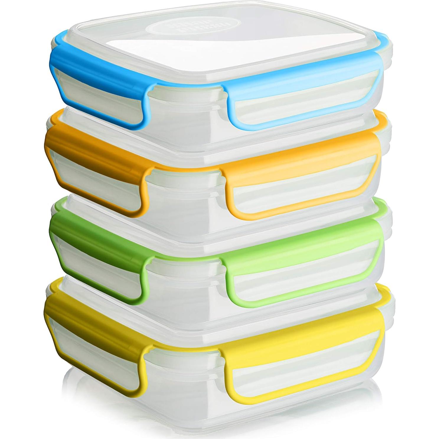 Contenedores de Sándwich Snap Fresh - 4 Unidades 450 ml