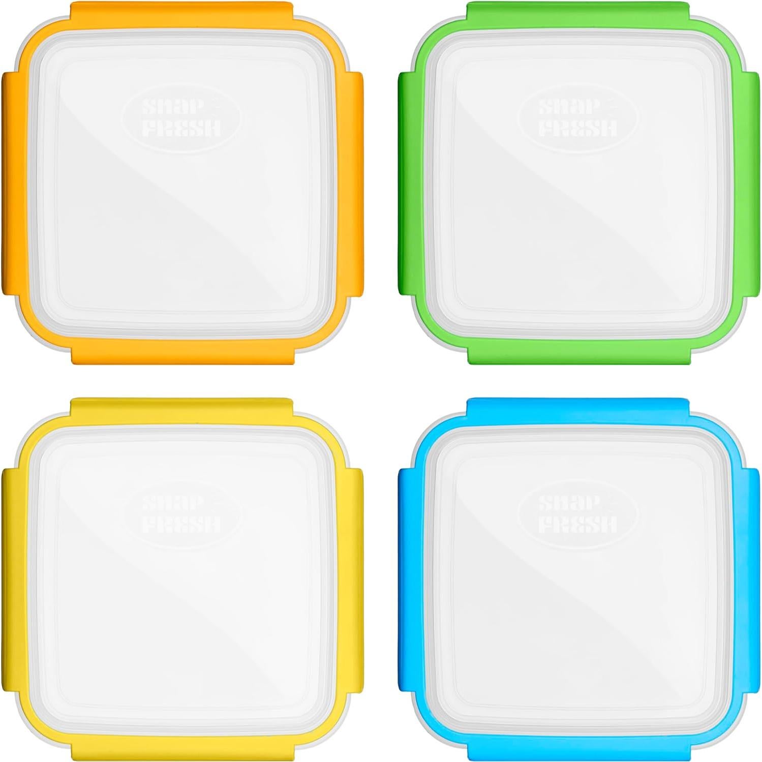 Contenedores de Sándwich Snap Fresh - 4 Unidades 450 ml