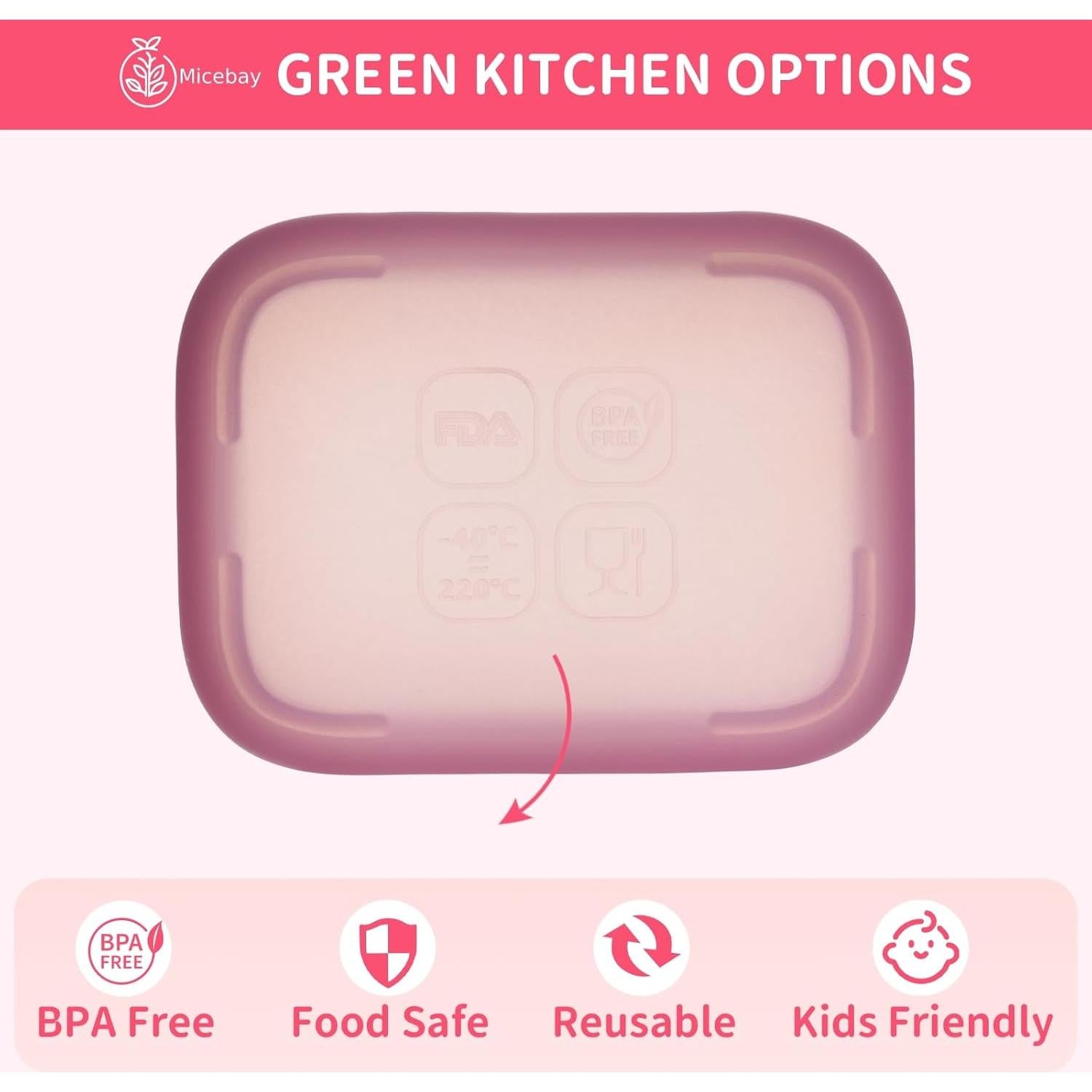 Contenedor de Aderezo MICEBAY 2 Paquetes Silicona 75 ml