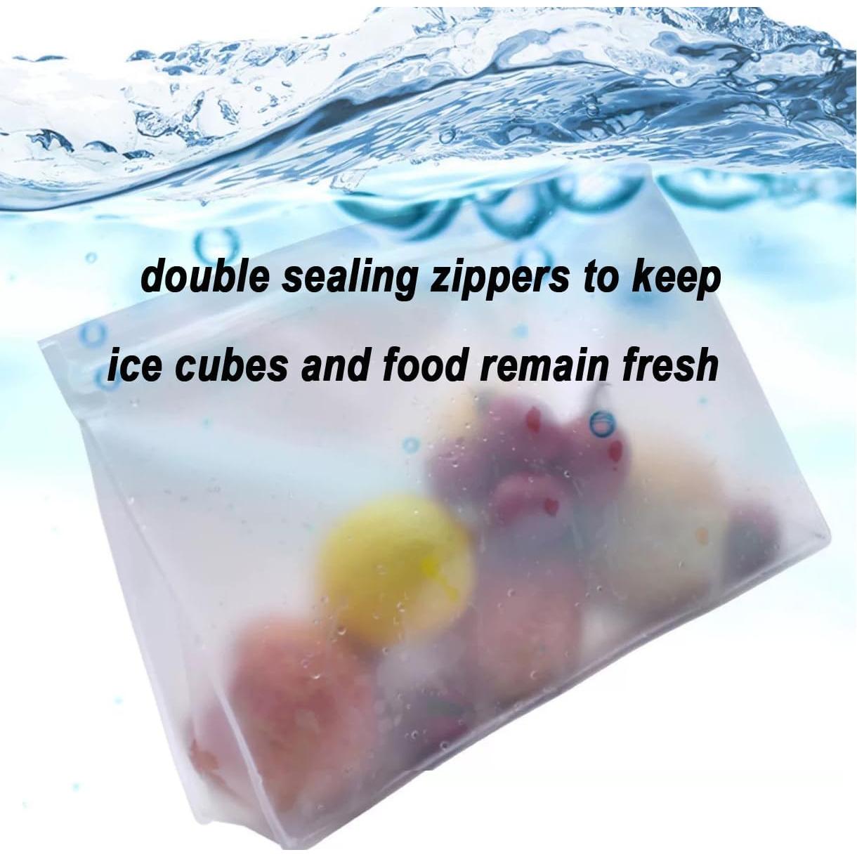 2PCS Bolsa de Almacenamiento de Hielo Reutilizable USEDGDIG