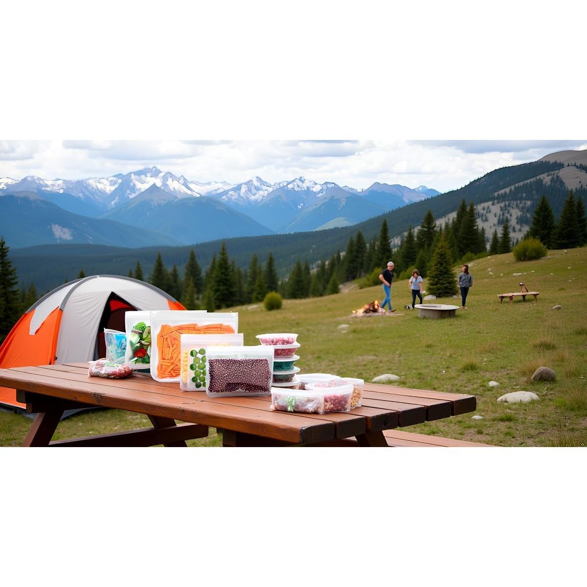 Paquete de 10 Bolsas Reutilizables Genérico 3 Tamaños Verde