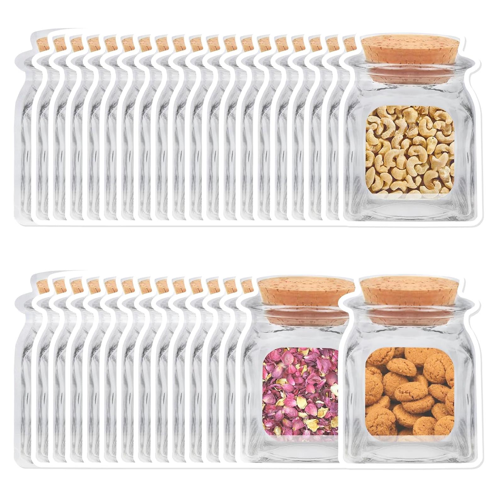 100 Bolsas Reutilizables para Tarros de Conserva Weiwei 14x20 cm