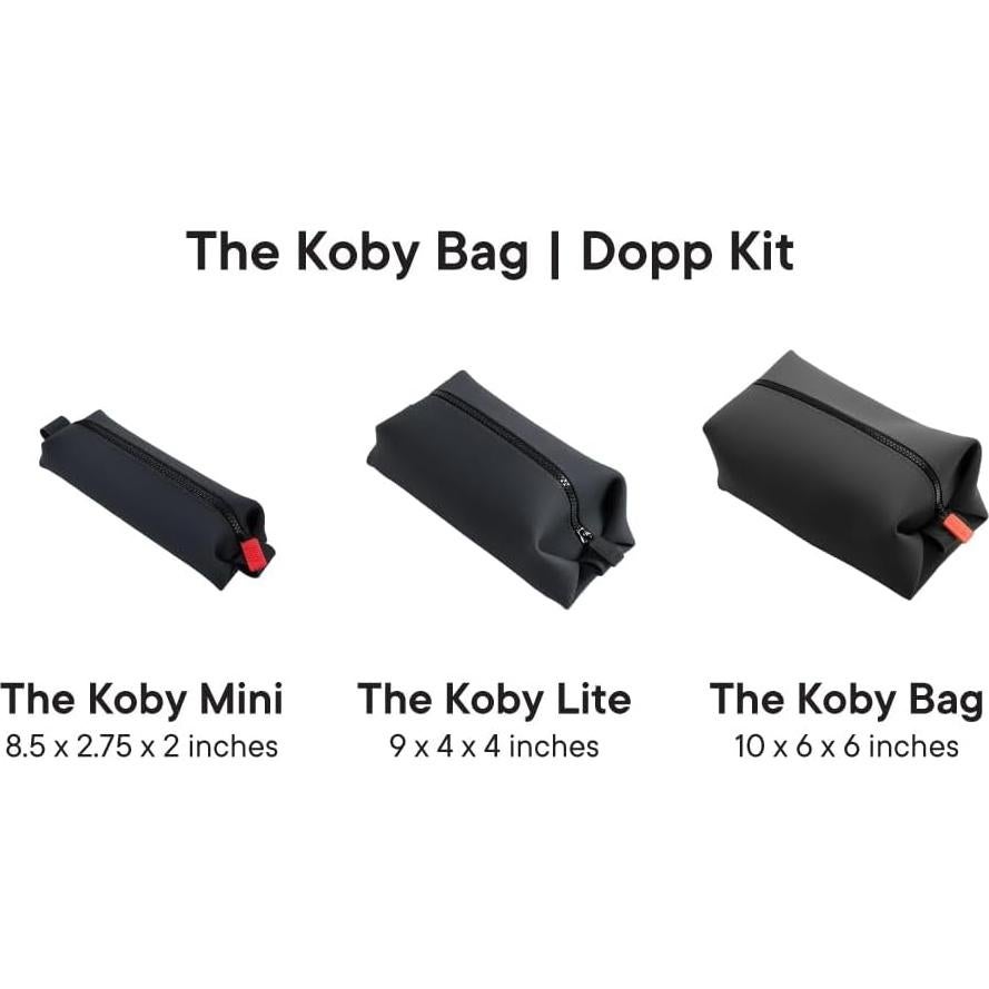 TOOLETRIES Koby Lite Dopp Kit - Organizador de Aseo Silicona 22.9x10.2x10.2cm