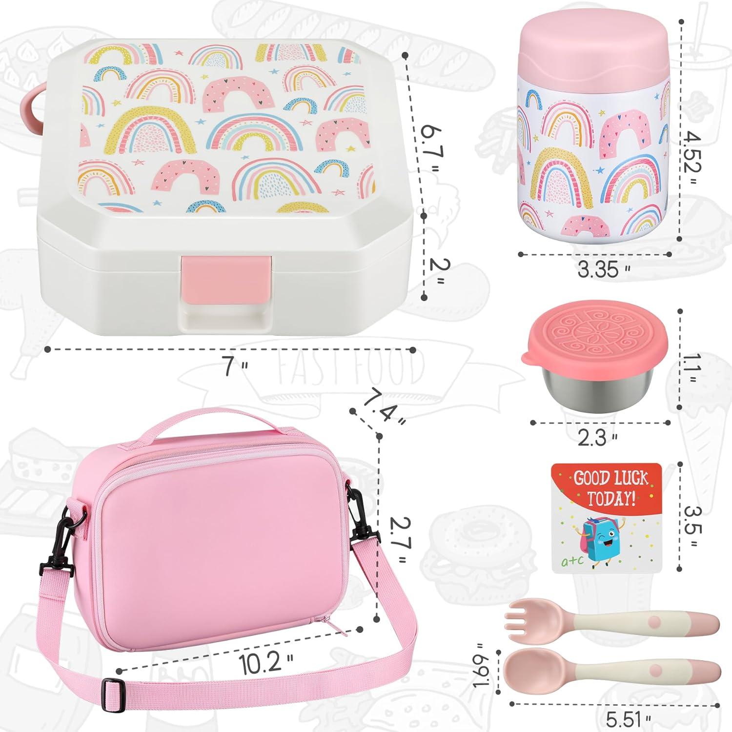 Conjunto Caja Almuerzo Bento Itslife Niños 5 Compartimentos