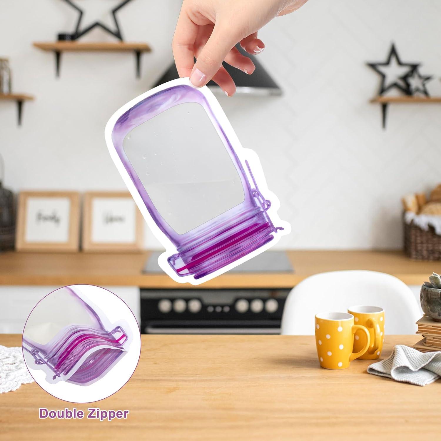 Bolsas Reutilizables BEIDYLL 40 Pcs con Cierre Hermético 368.5 g