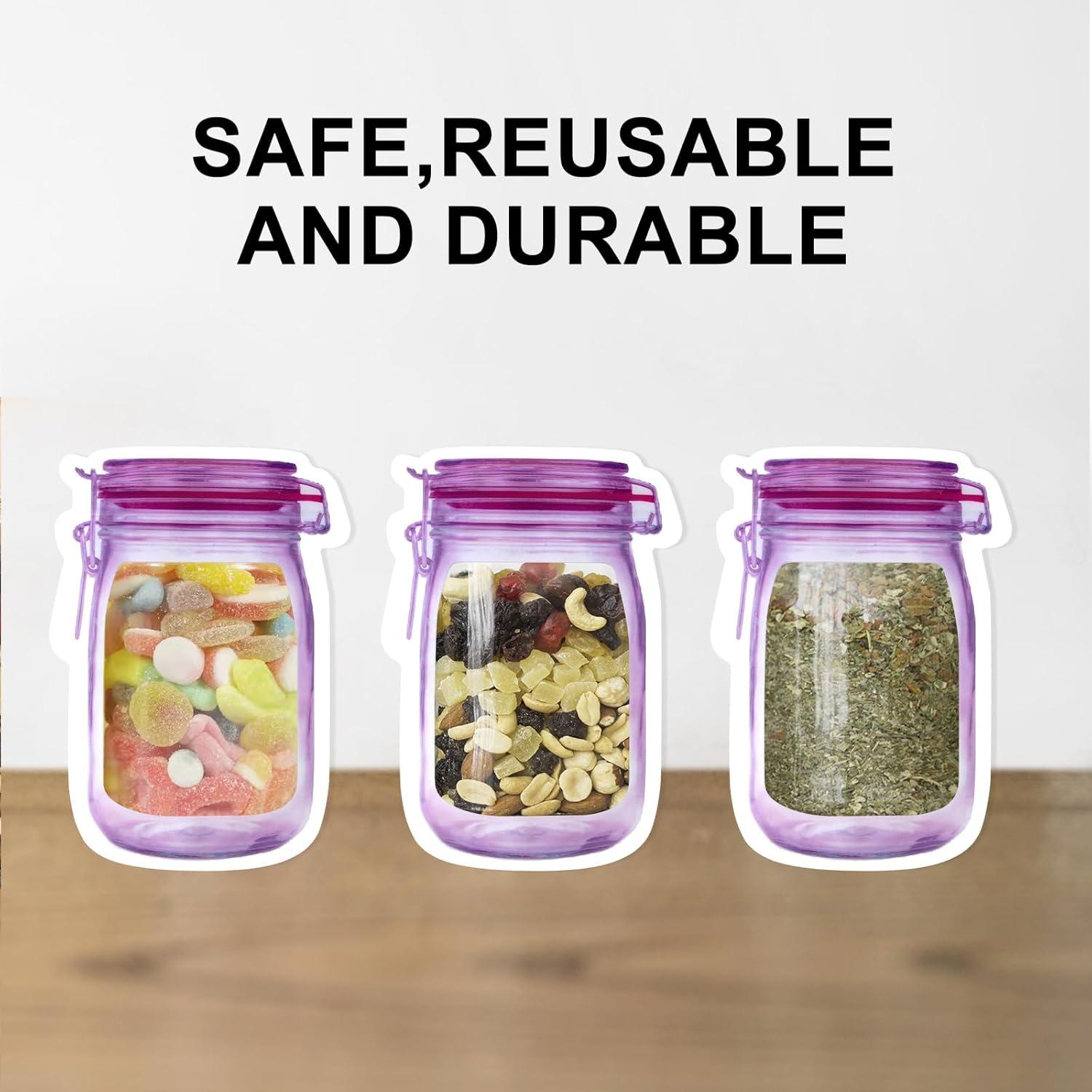 Bolsas Reutilizables BEIDYLL 40 Pcs con Cierre Hermético 368.5 g