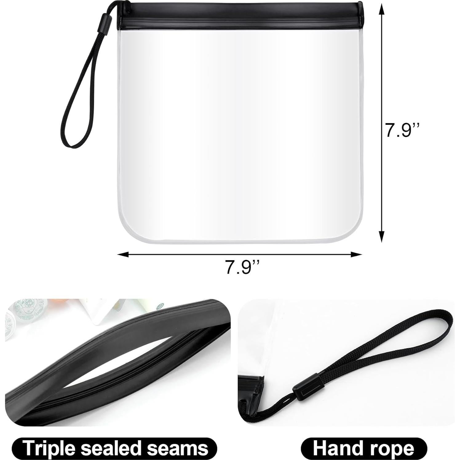 Bolsas Transparentes de Seguridad Quacc 4 PCS 20x20 cm Reutilizables