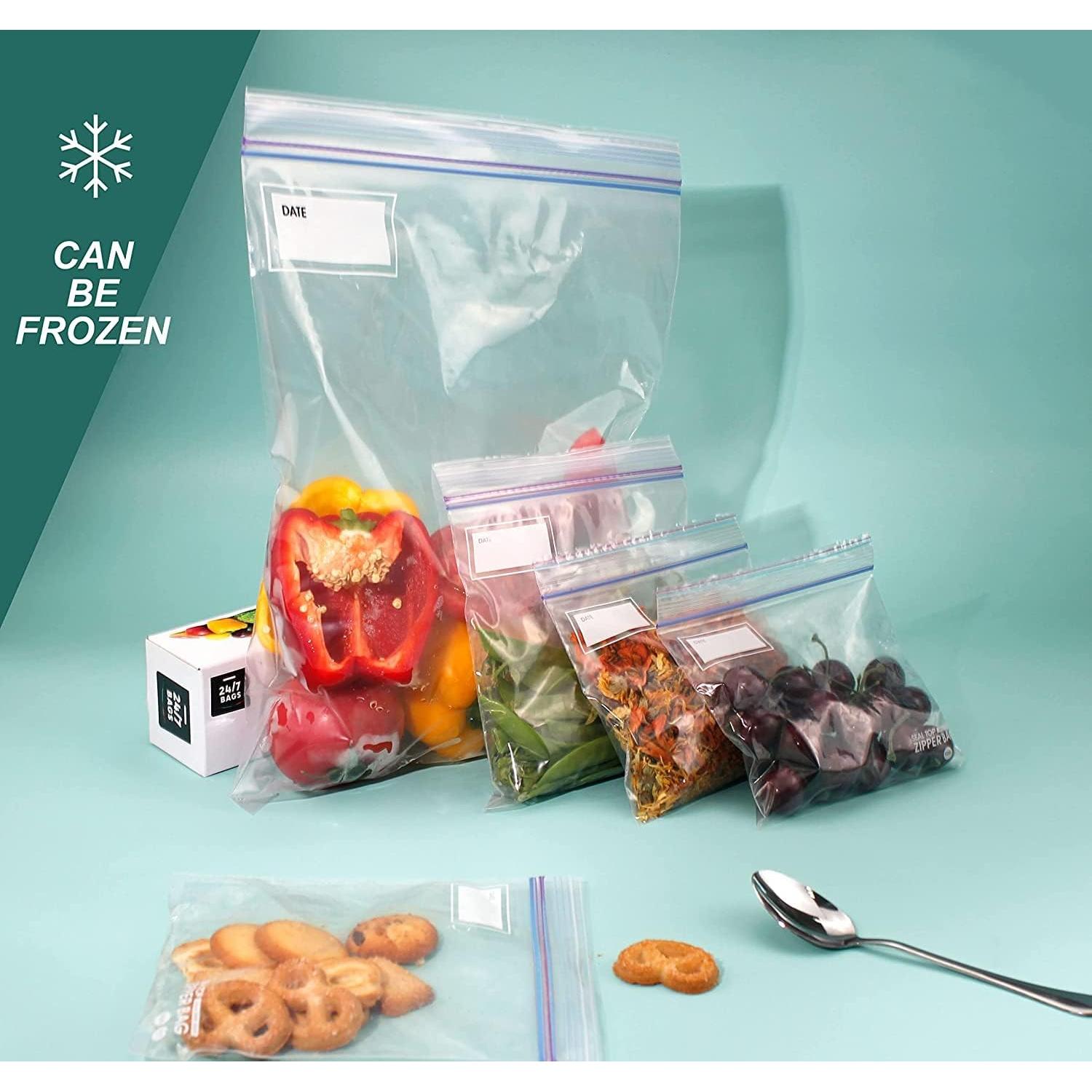 Bolsas de Almacenamiento 24/7 - 200 Unidades Galón con Doble Cierre